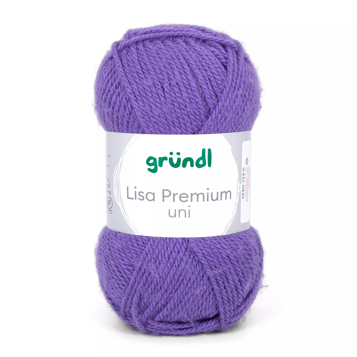 Strickgarn Lisa, 100% Polyacryl, Oeko-Tex Standard, 50g, 150m, Farbe 43, Lila