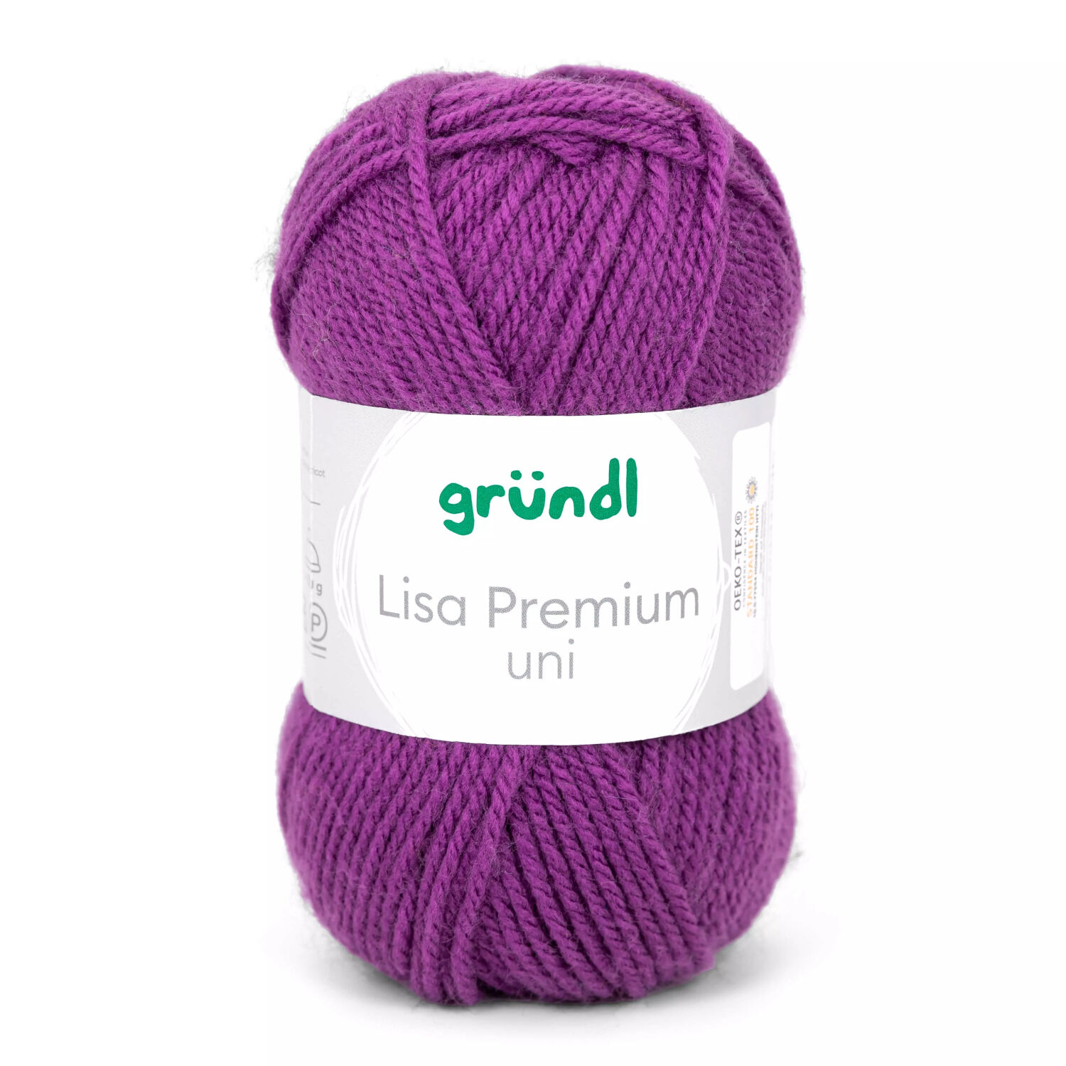 Strickgarn Lisa, 100% Polyacryl, Oeko-Tex Standard, 50g, 150m, Farbe 48, Purpur