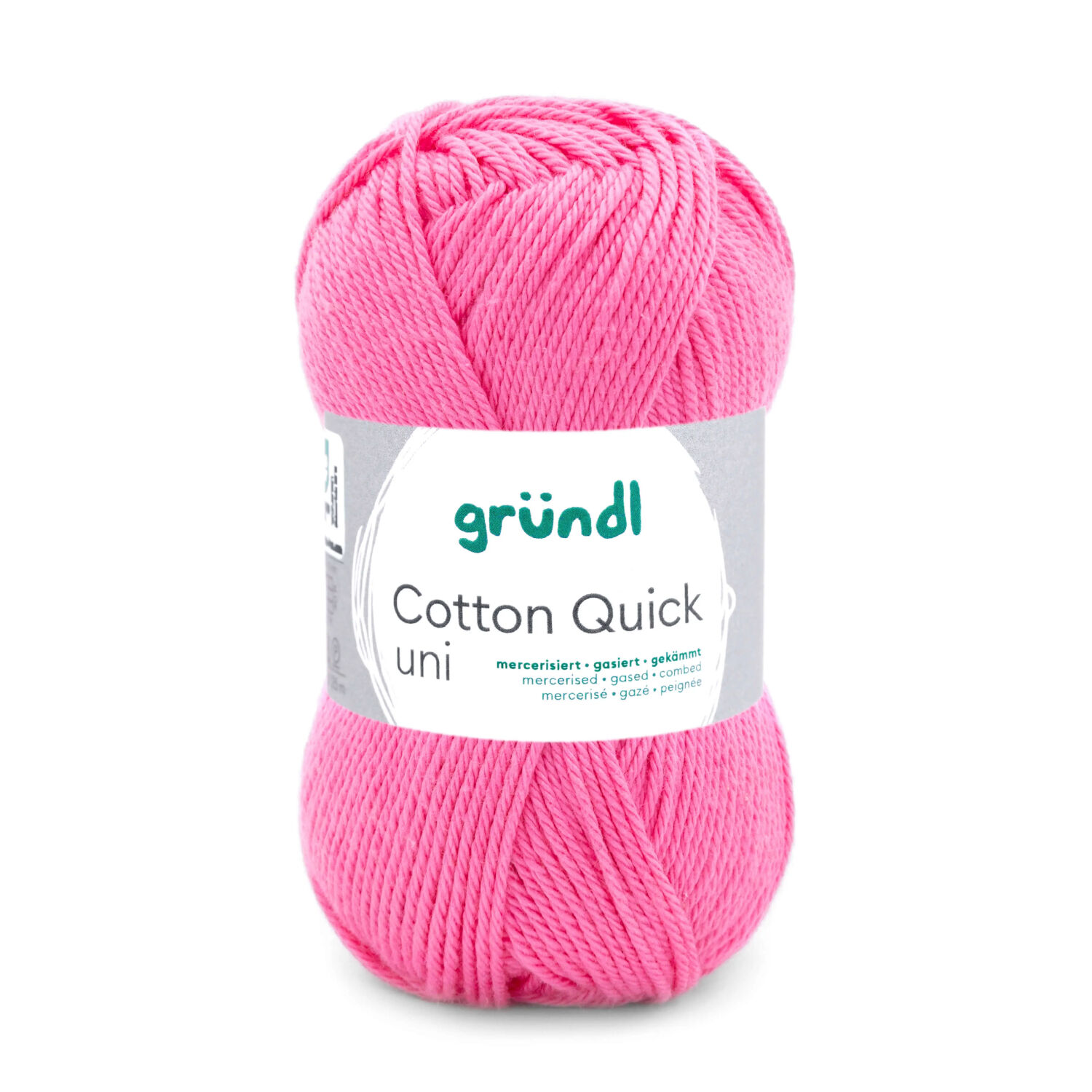Cotton Quick uni, 100% Baumwolle, Oeko-Tex-Standard, 50g, 125m, Farbe 107, Himbeere