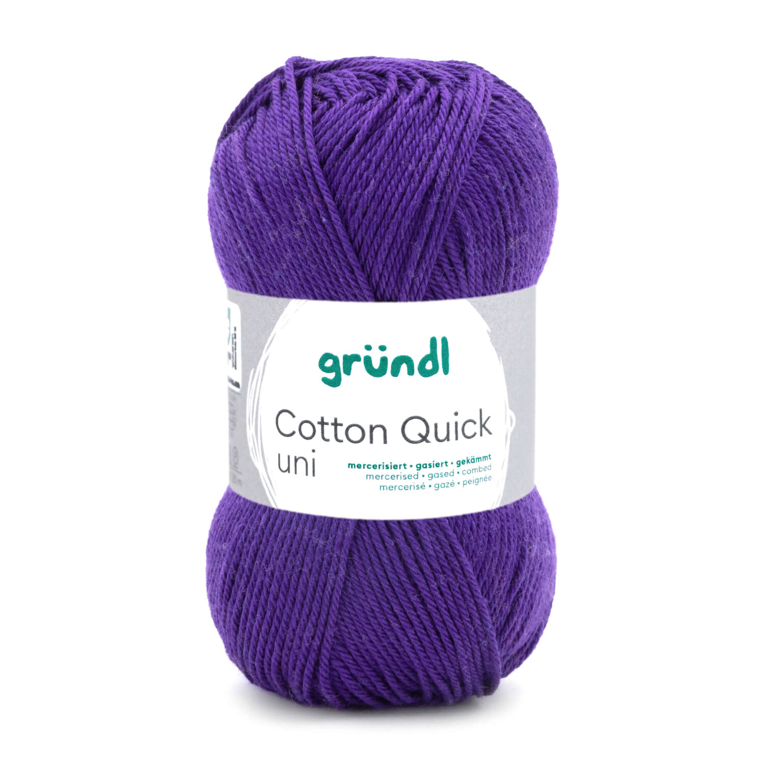 Cotton Quick uni, 100% Baumwolle, Oeko-Tex-Standard, 50g, 125m, Farbe 109, Pflaume