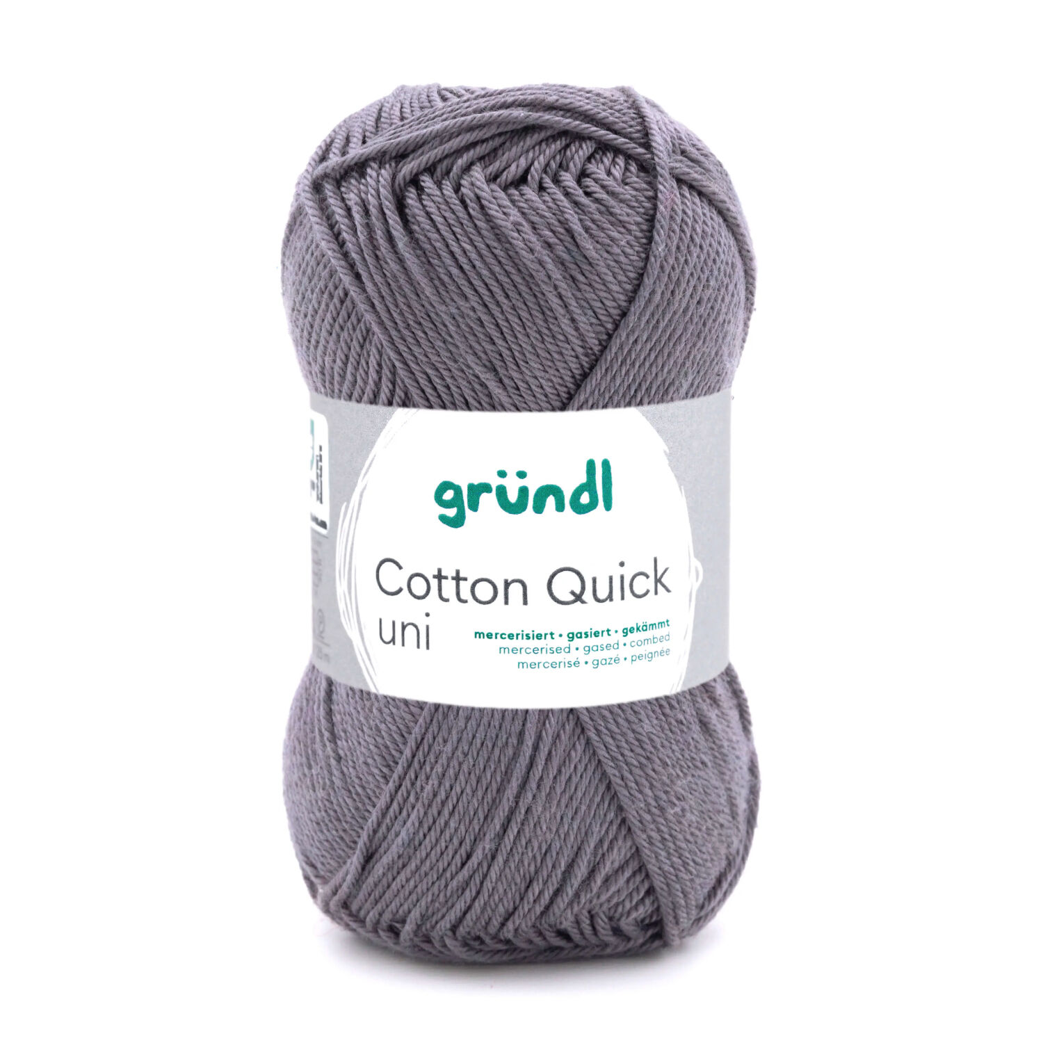 Cotton Quick uni, 100% Baumwolle, Oeko-Tex-Standard, 50g, 125m, Farbe 110, Mausgrau