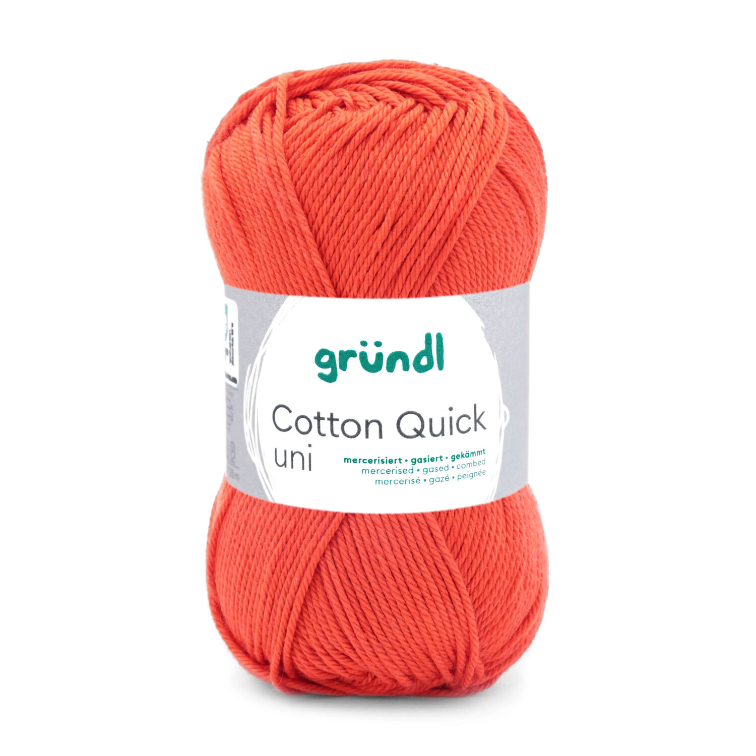 Cotton Quick uni, 100% Baumwolle, Oeko-Tex-Standard, 50g, 125m, Farbe 119, Orange