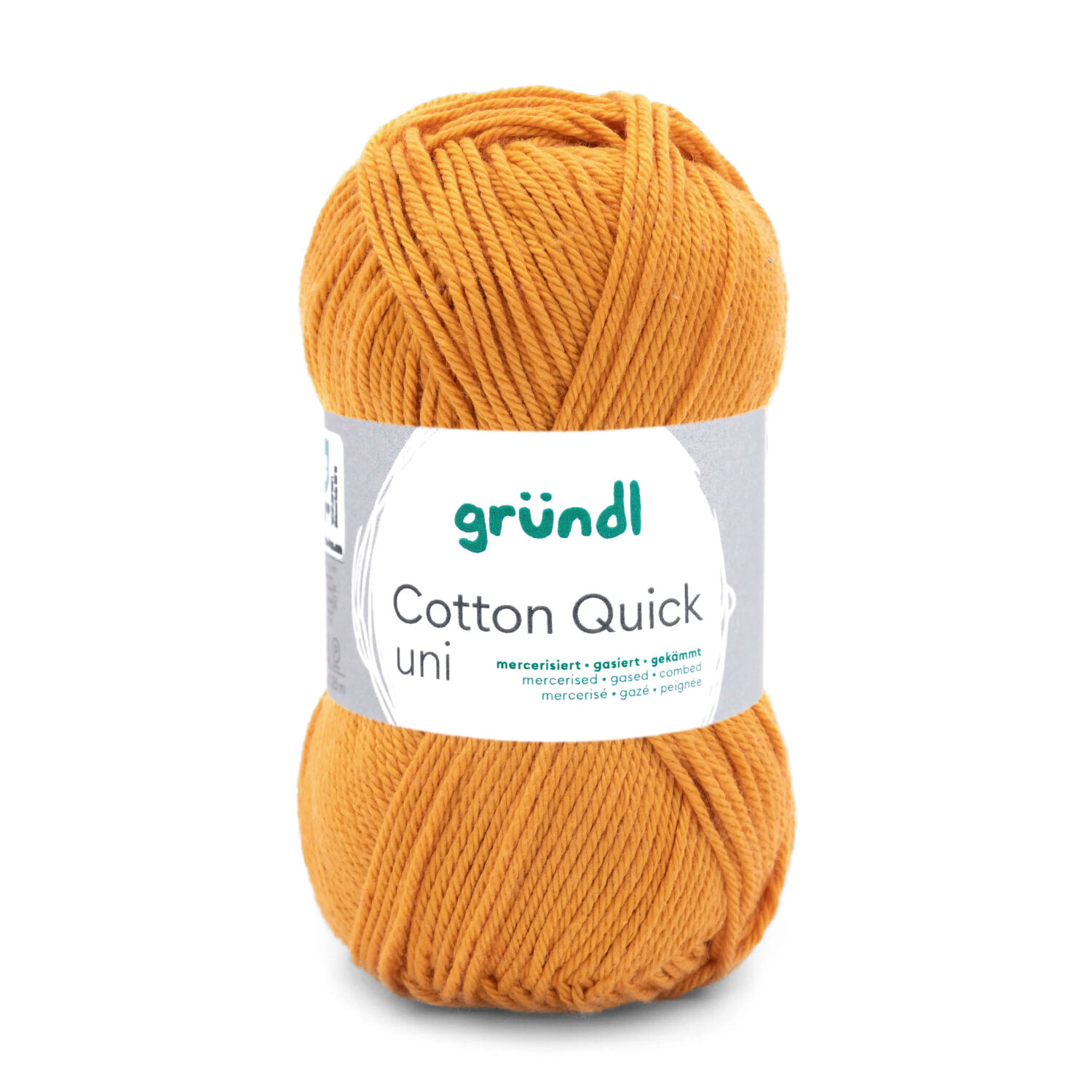 Cotton Quick uni, 100% Baumwolle, Oeko-Tex-Standard, 50g, 125m, Farbe 124, Senf