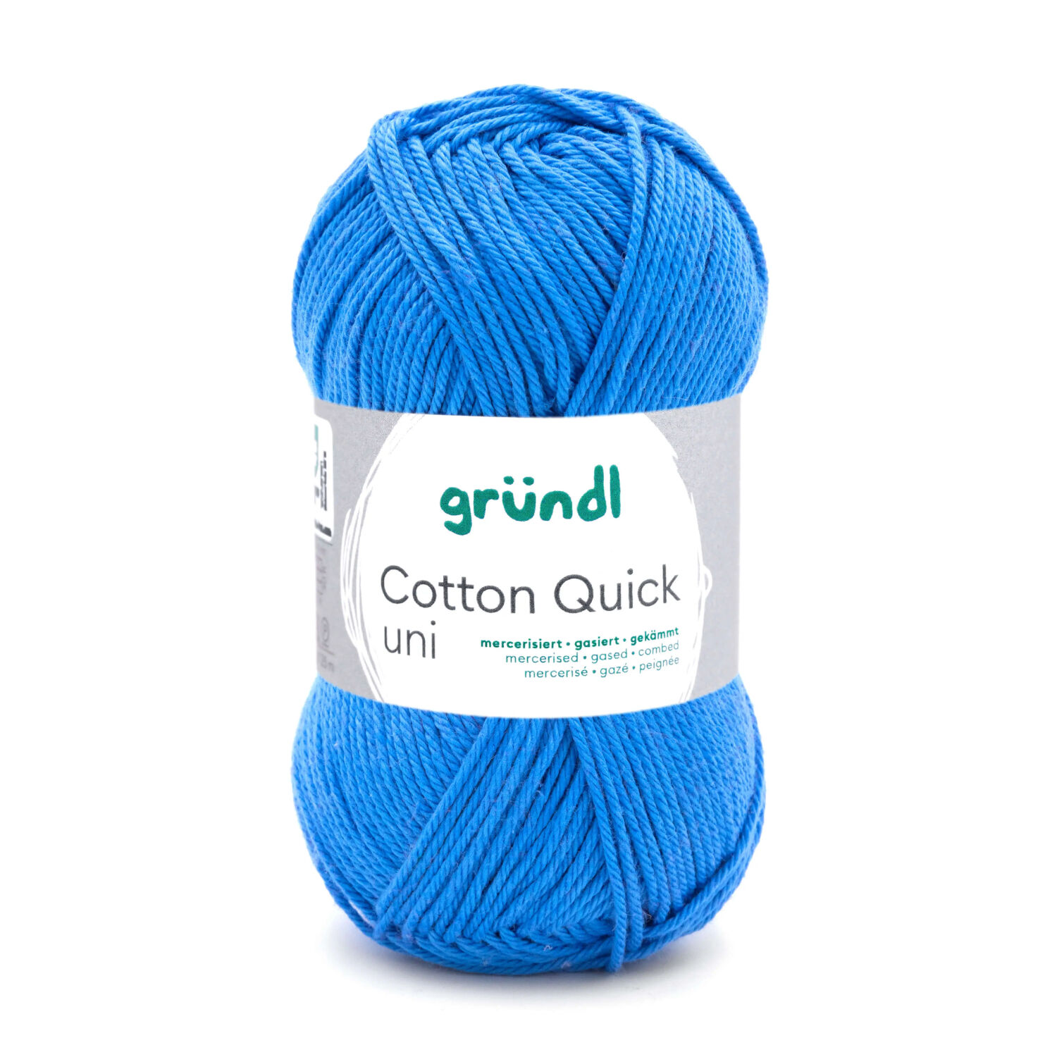 Cotton Quick uni, 100% Baumwolle, Oeko-Tex-Standard, 50g, 125m, Farbe 126, Mittelblau
