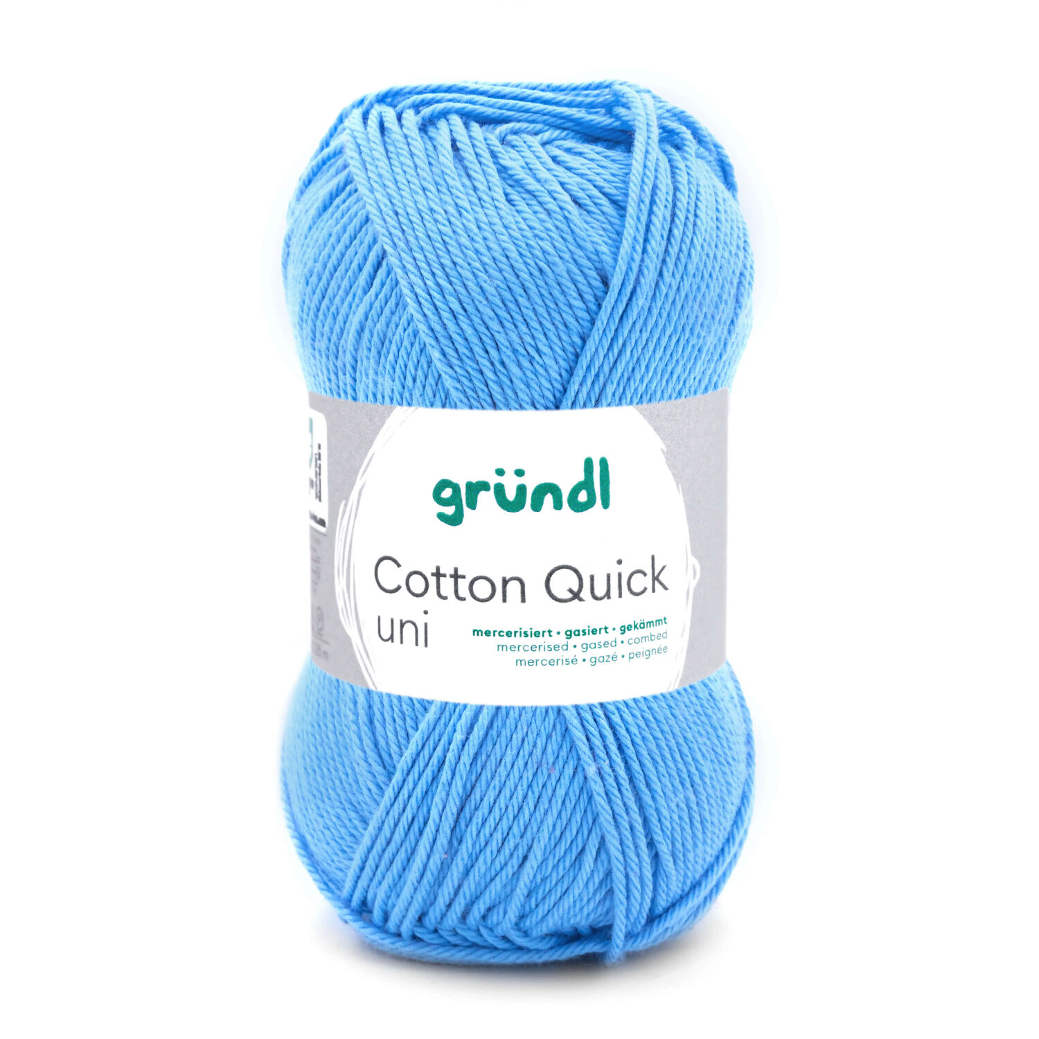 Cotton Quick uni, 100% Baumwolle, Oeko-Tex-Standard, 50g, 125m, Farbe 127, Hellblau