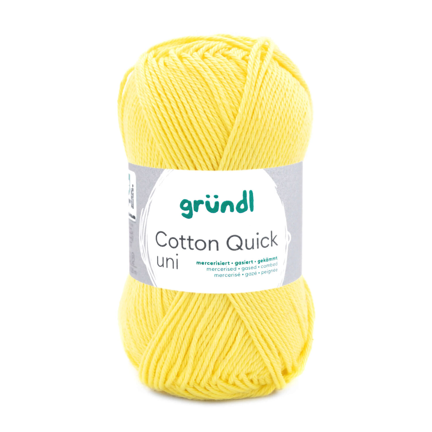 Cotton Quick uni, 100% Baumwolle, Oeko-Tex-Standard, 50g, 125m, Farbe 131, Gelb