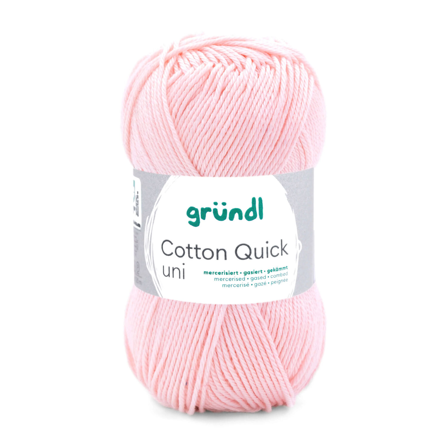 Cotton Quick uni, 100% Baumwolle, Oeko-Tex-Standard, 50g, 125m, Farbe 133, Hellrosa