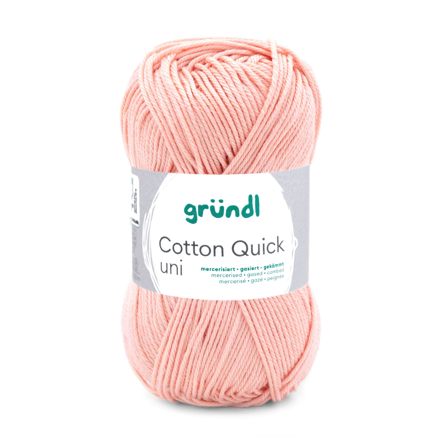 Cotton Quick uni, 100% Baumwolle, Oeko-Tex-Standard, 50g, 125m, Farbe 134, Apricot
