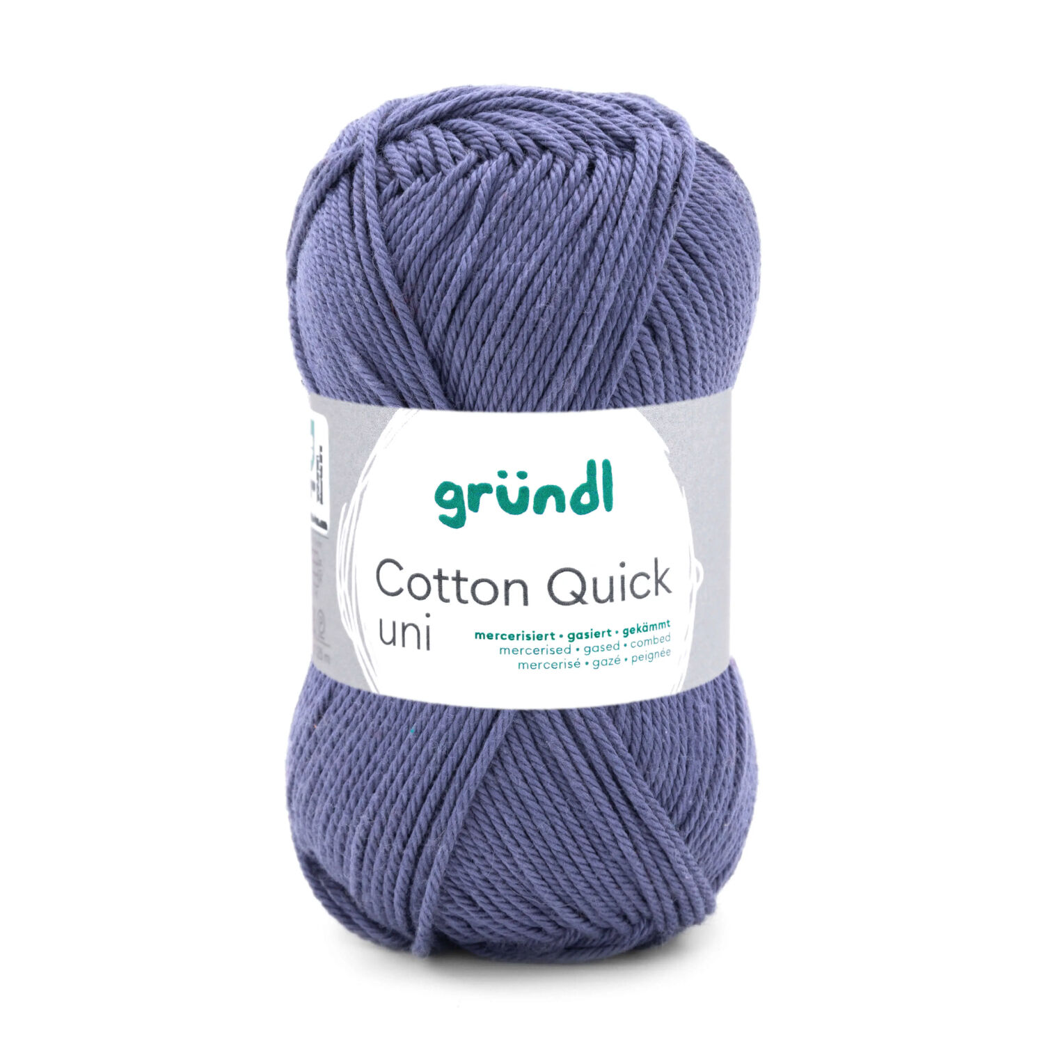 Cotton Quick uni, 100% Baumwolle, Oeko-Tex-Standard, 50g, 125m, Farbe 137, Graublau