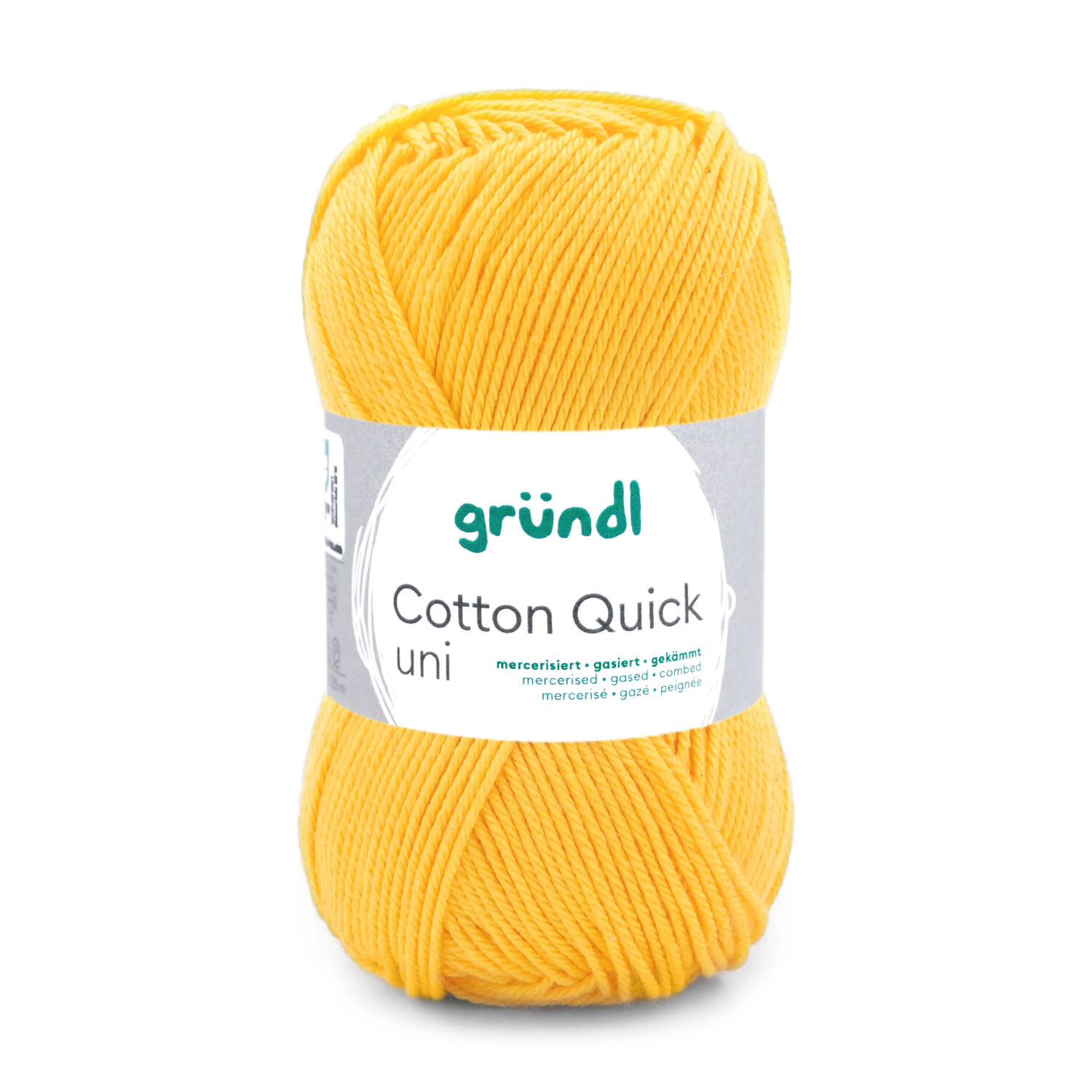 Cotton Quick uni, 100% Baumwolle, Oeko-Tex-Standard, 50g, 125m, Farbe 138, Maisgelb