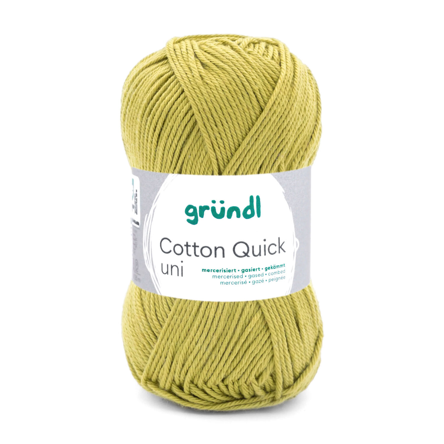 Cotton Quick uni, 100% Baumwolle, Oeko-Tex-Standard, 50g, 125m, Farbe 140, Hellolive