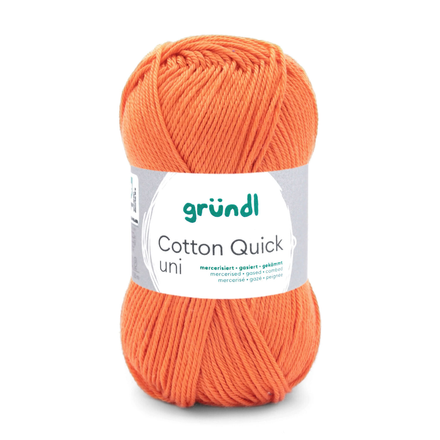Cotton Quick uni, 100% Baumwolle, Oeko-Tex-Standard, 50g, 125m, Farbe 146, Mandarine