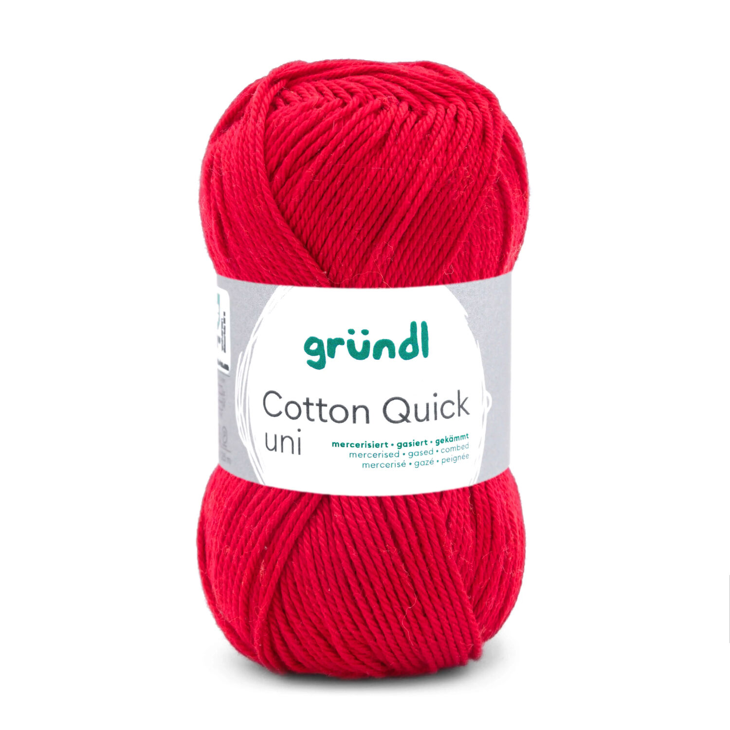 Cotton Quick uni, 100% Baumwolle, Oeko-Tex-Standard, 50g, 125m, Farbe 147, Rot
