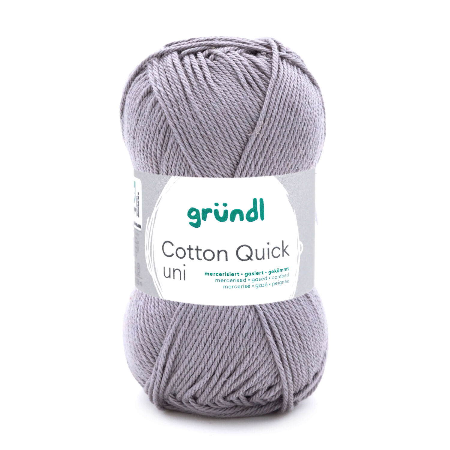Cotton Quick uni, 100% Baumwolle, Oeko-Tex-Standard, 50g, 125m, Farbe 70, Silbergrau