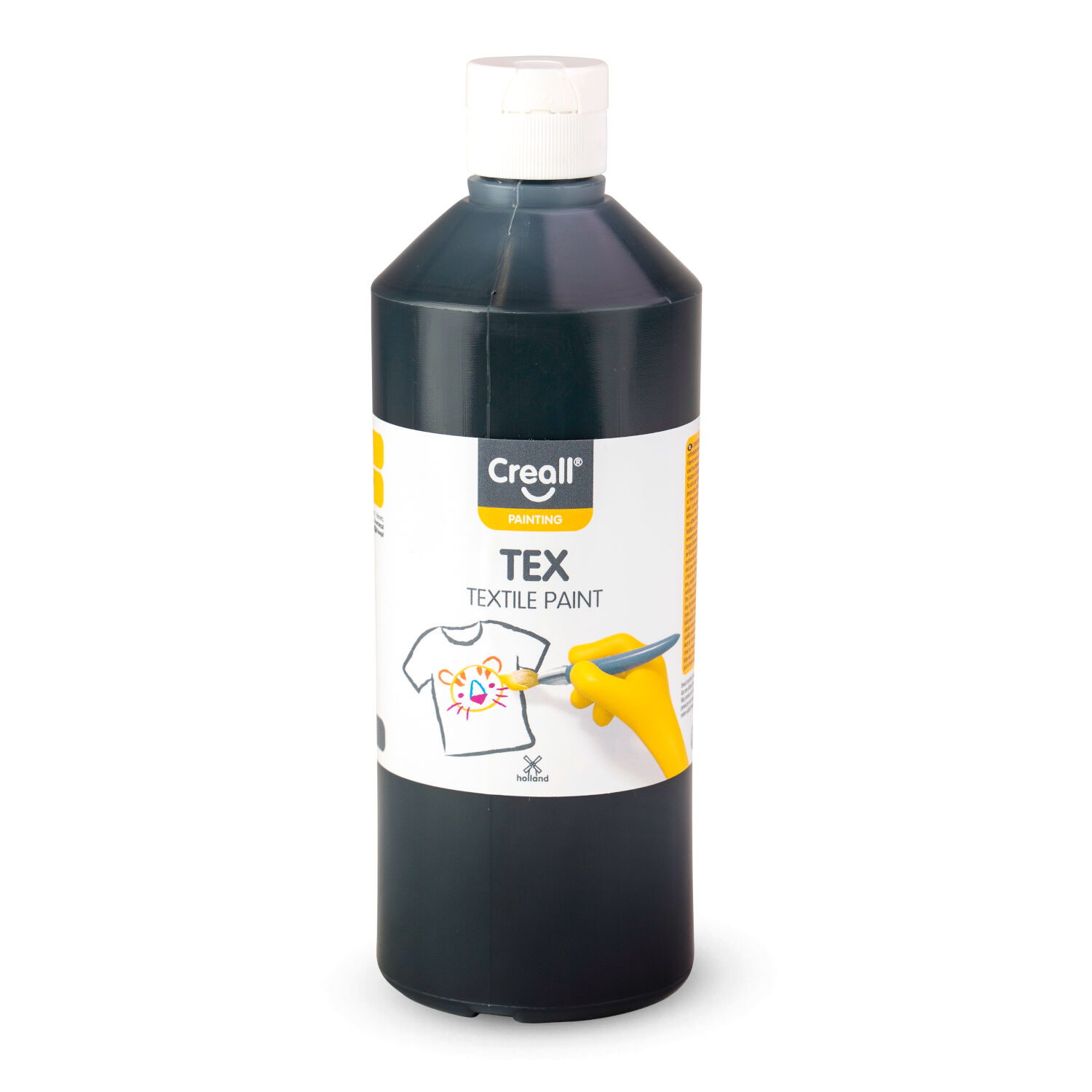 Stoffmal- und Druckfarbe 500 ml, Schwarz PREISHIT