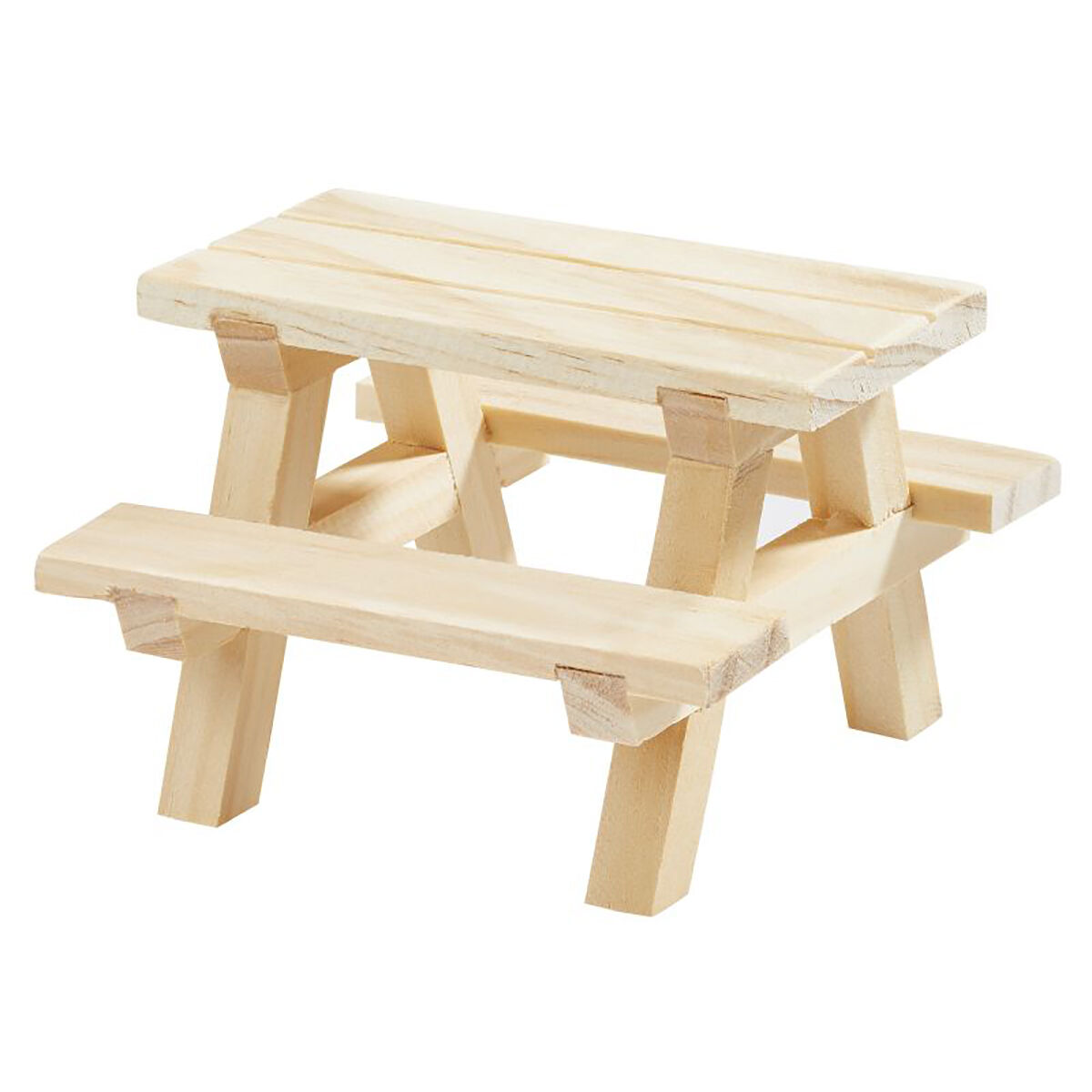 NEU Miniatur-Picknick-Tisch mit Bnken, Gre 8 x 8 x 5,5 cm