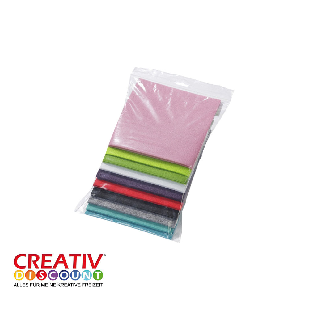 Trendy Filz- Mix, 1mm, ca. 100g