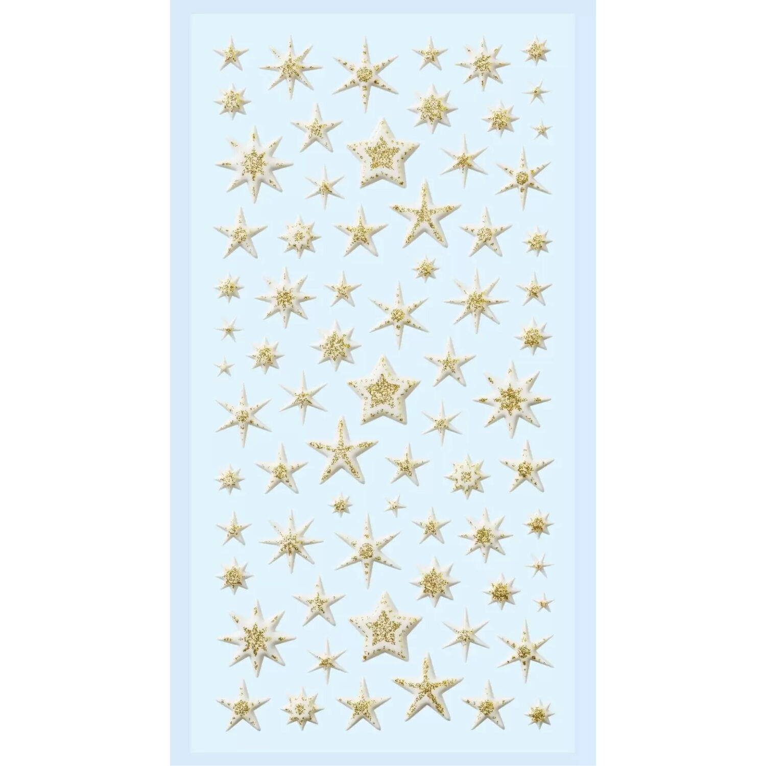 NEU SOFTY 3-D Sticker / Aufkleber, Stern, gold, 1 Bogen