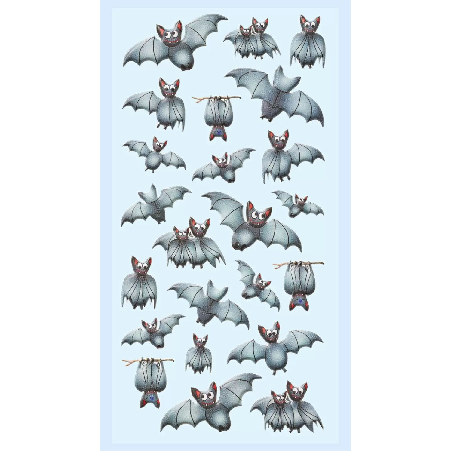 NEU SOFTY 3-D Sticker / Aufkleber, Fledermaus, 1 Bogen