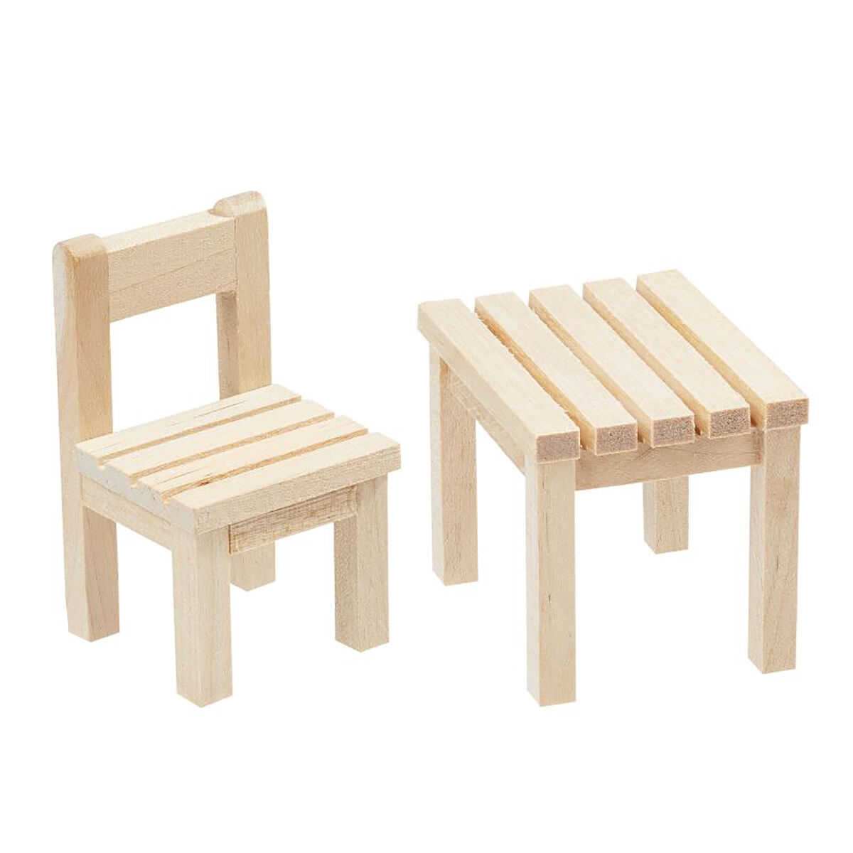 NEU Miniatur-Stuhl-Tisch-Set, Gre 3 x 3 x 5,5 cm