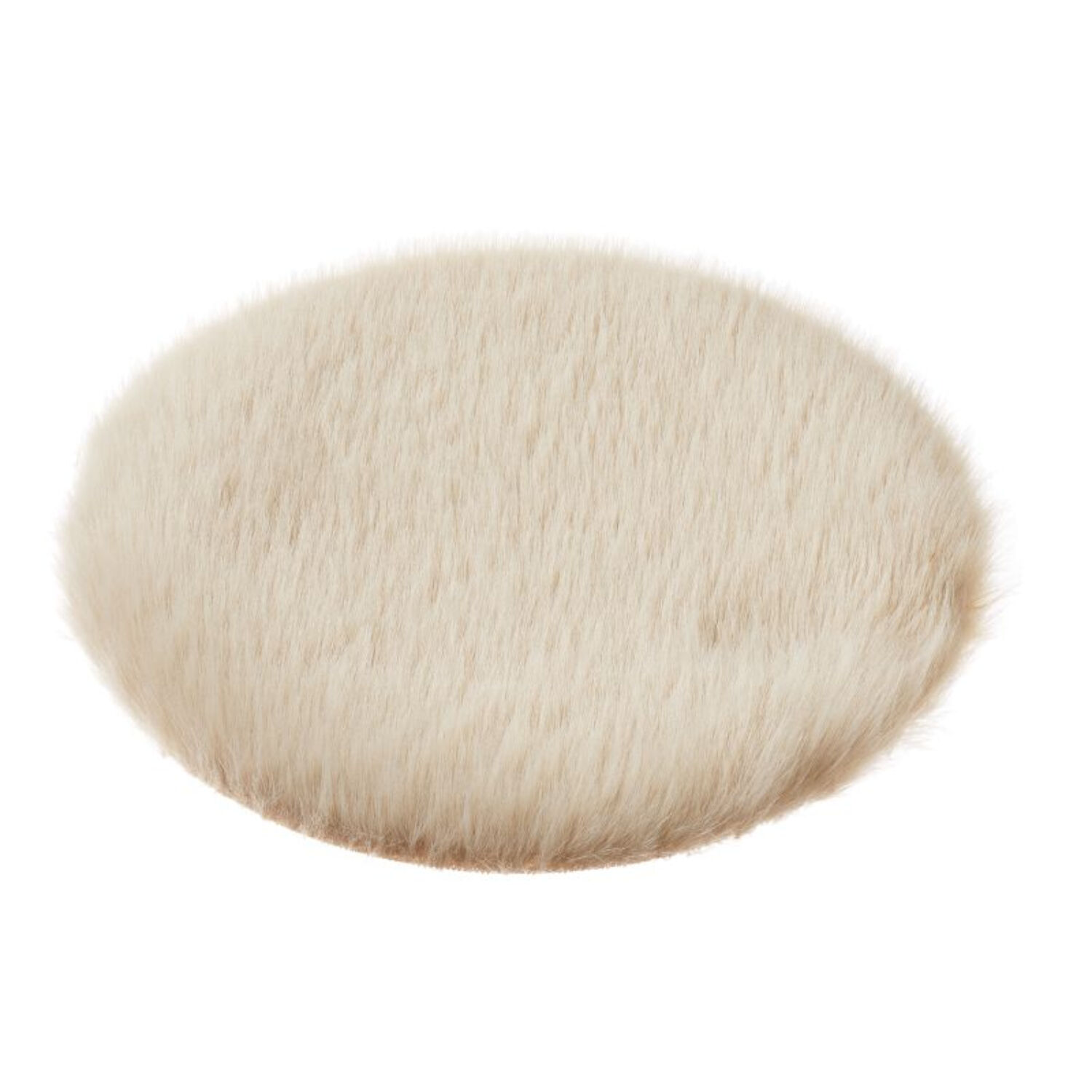 NEU Miniatur Teppich rund, beige, fr Wichtel / Geldgeschenke, ca. 12 cm