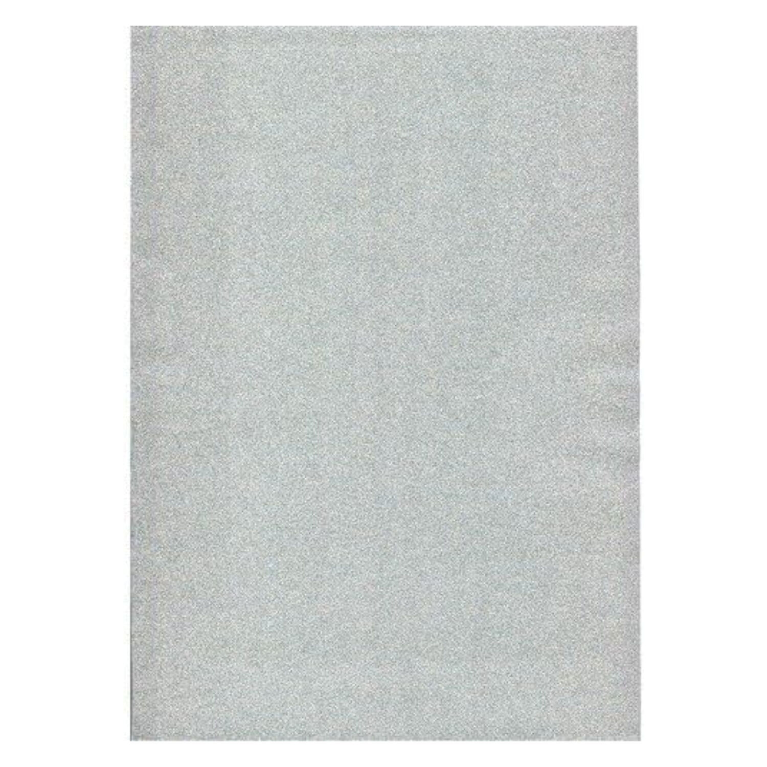 Glitzerfolie selbstklebend, A4, 2 Stk. Silber