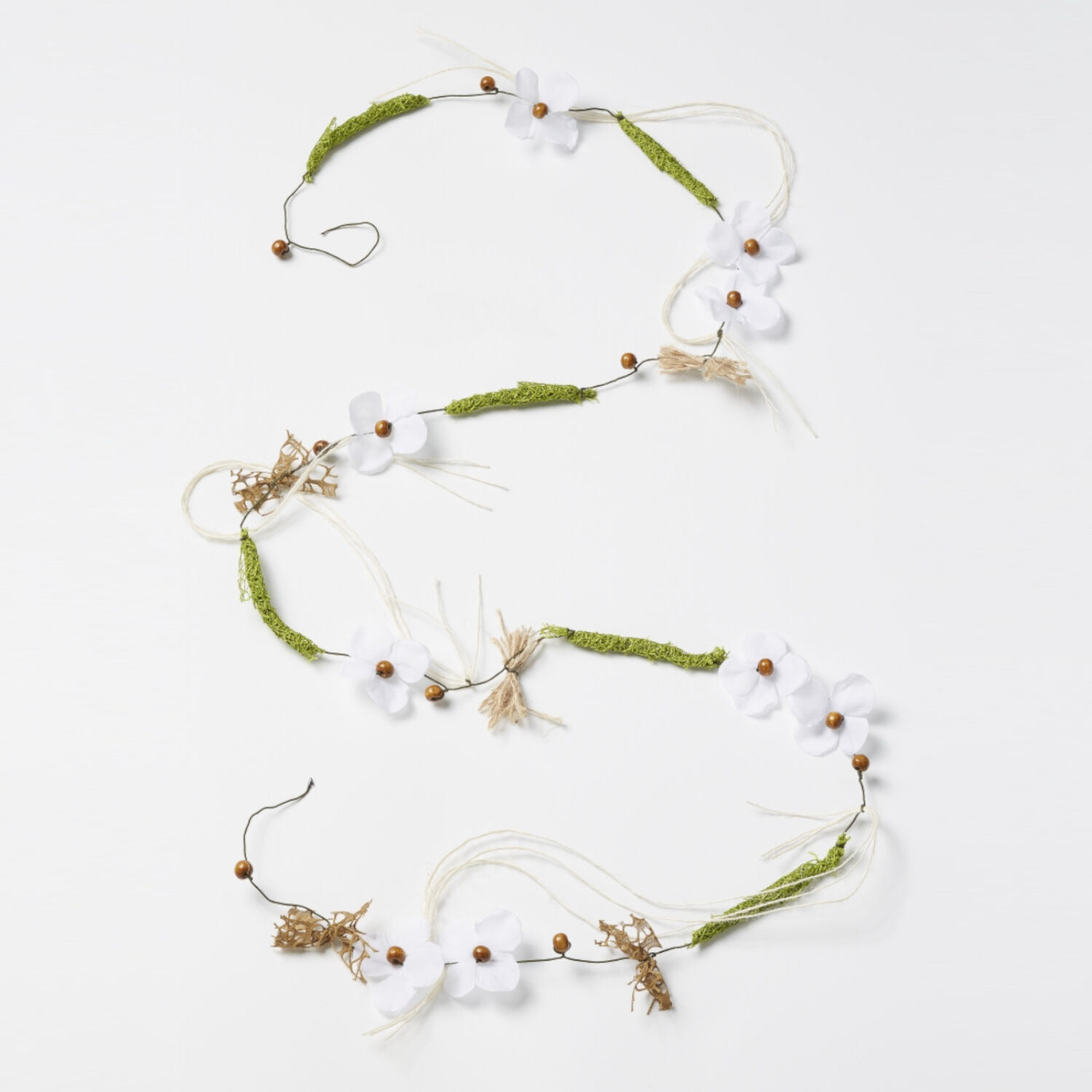 Hobbyfun Deko Bl�tengirlande 1,5 m, Wei�