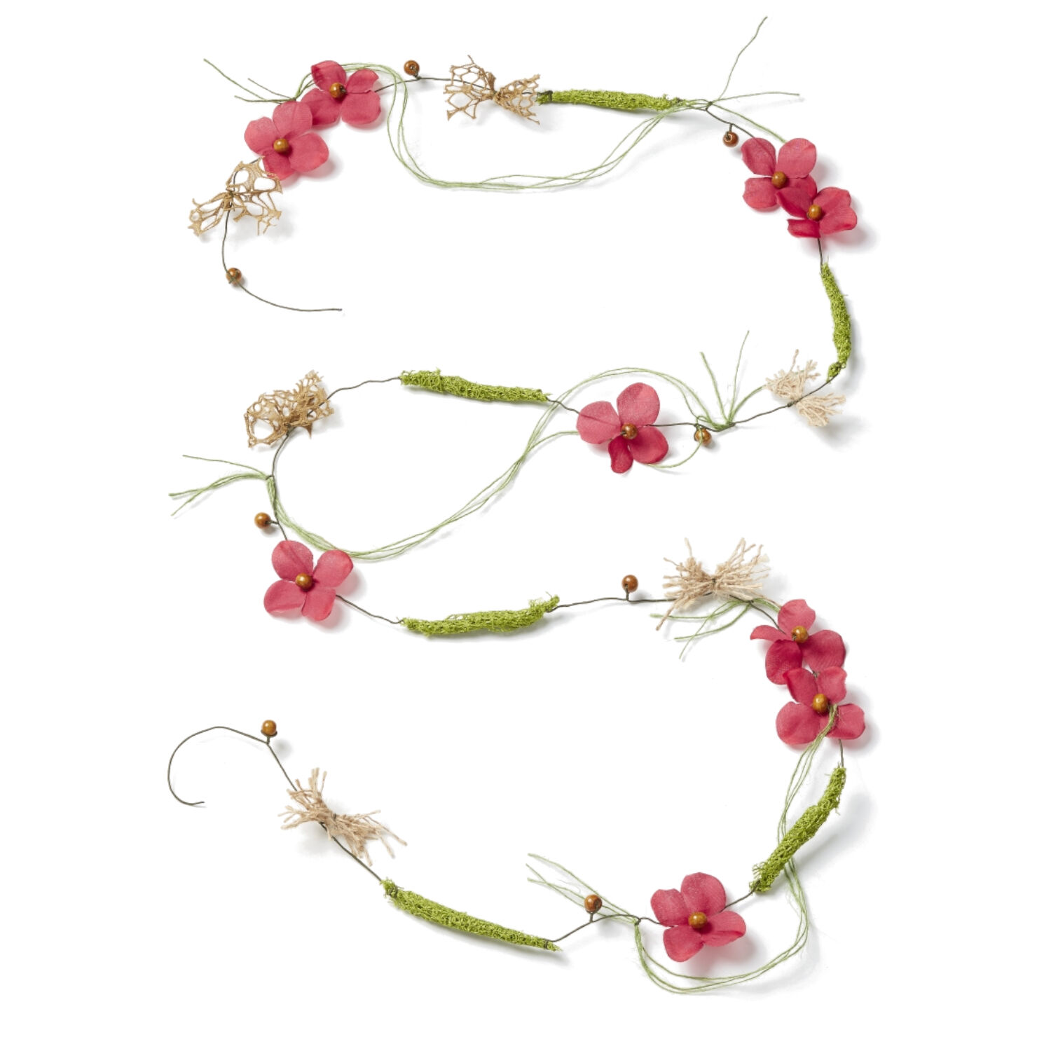 Hobbyfun Deko Bl�tengirlande 1,5 m, Bordeaux