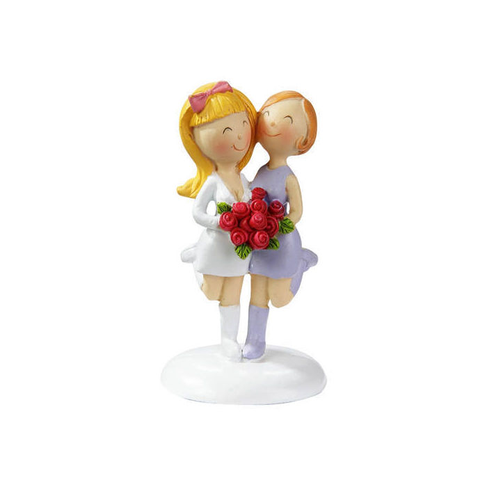 Figur: Hochzeitspaar, Frauen, 9 cm