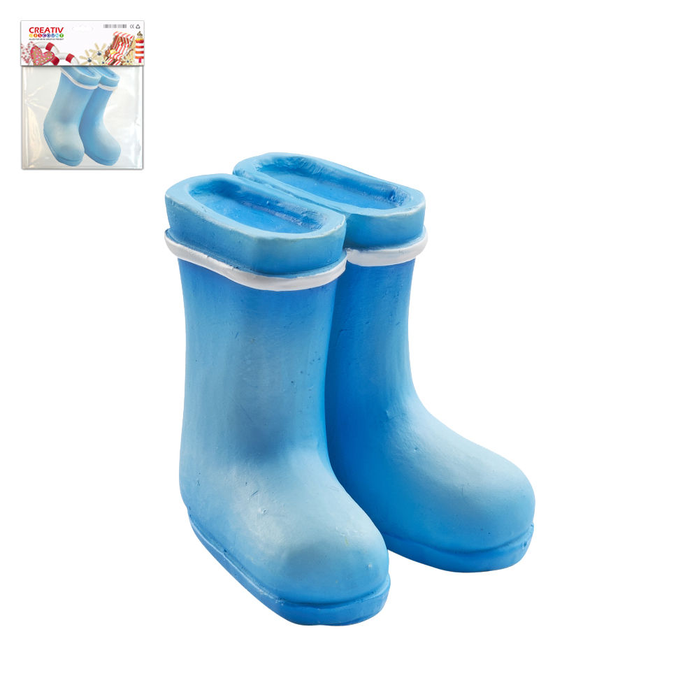 Hobbyfun Miniatur Gummistiefel, blau 4x3x3,5cm