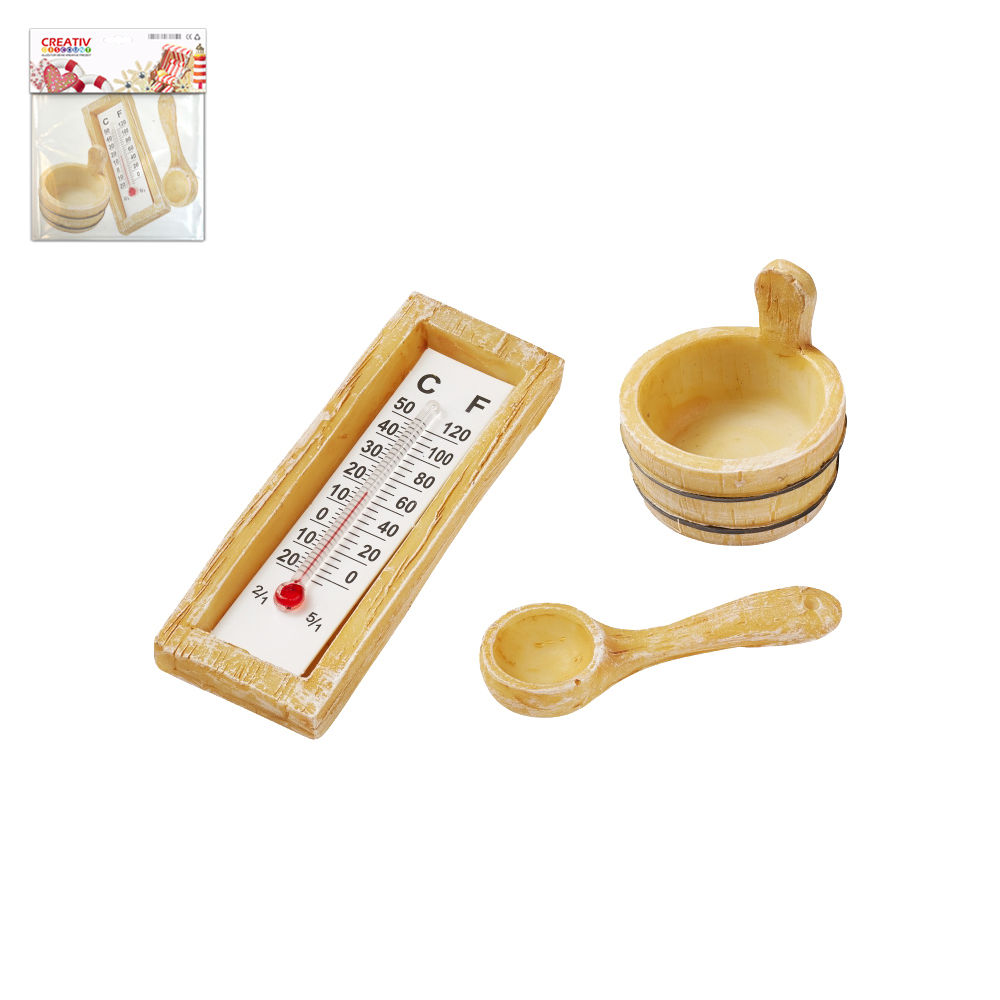 Hobbyfun Mini-Sauna Zubehr, 3- 6cm, 3-teilig