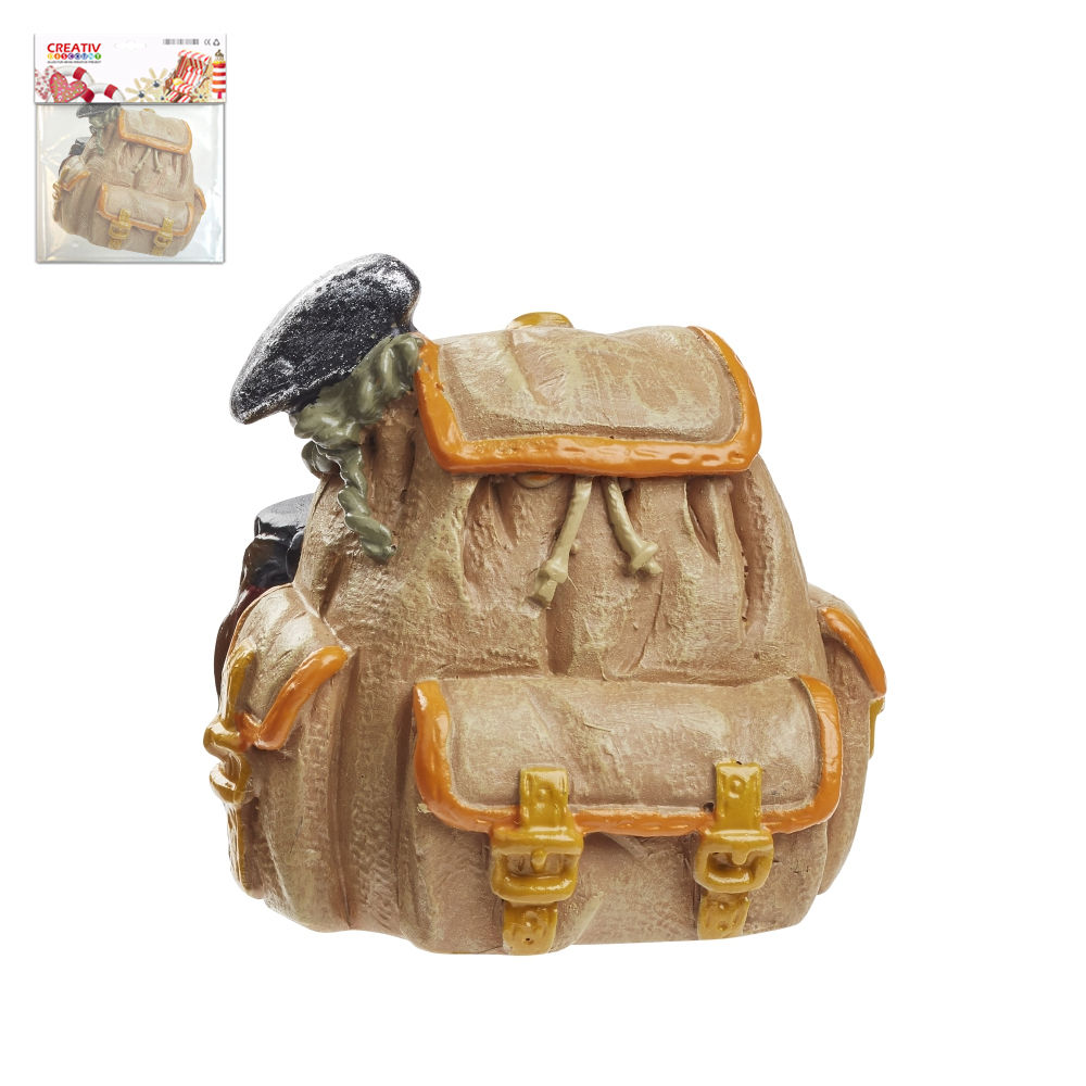 Mini Trekking-Rucksack braun ca.3,5cm, 1 Stck