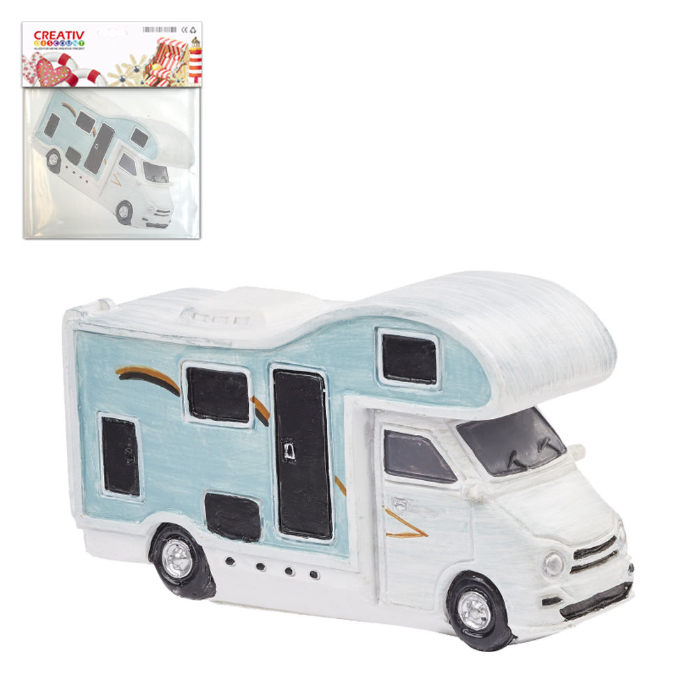 Hobbyfun Miniatur Wohnmobil, ca. 8cm, weiß