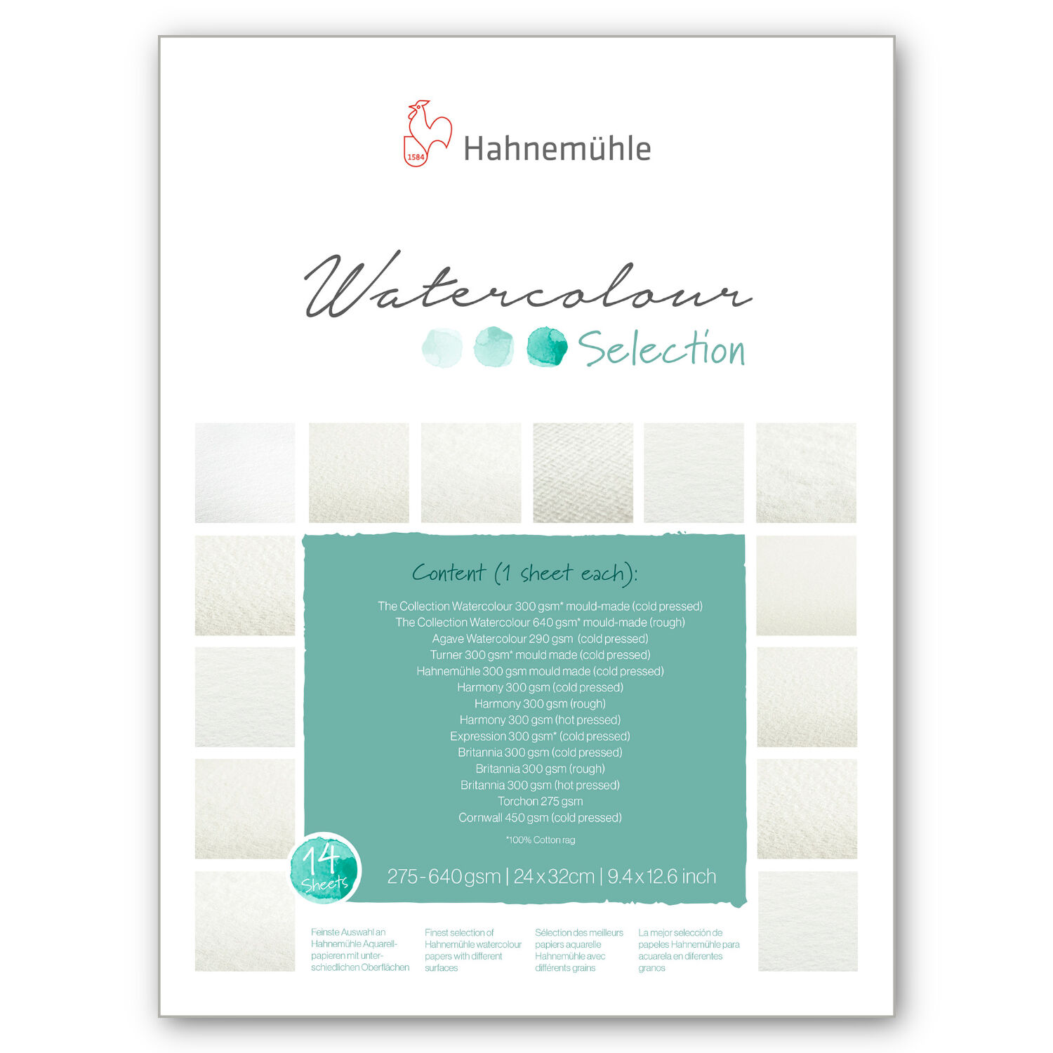 SALE Hahnem�hle Aquarellblock Selection 24x32cm
