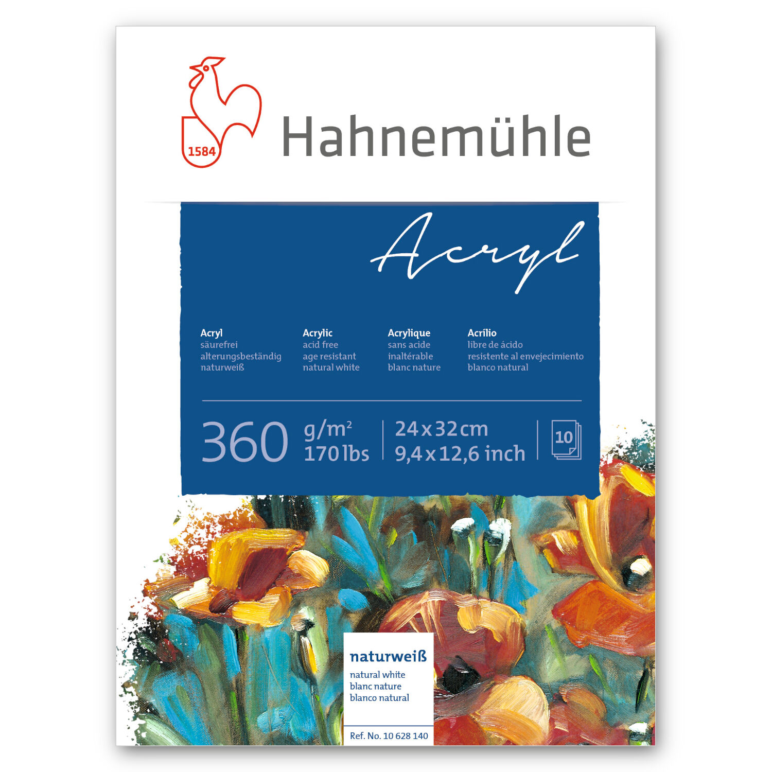 Hahnemhle Acrylblock, 360g/m, 24 x 32 cm, 10 Blatt