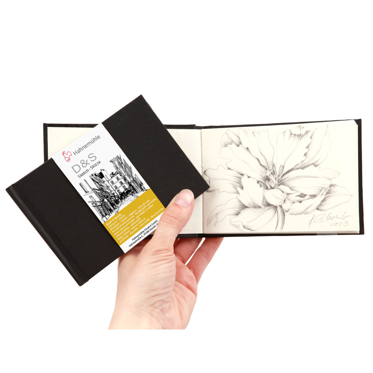 SALE Skizzenbuch D&S, schwarz, 140g/m�, 9 x 12,5 cm, 60 Seiten