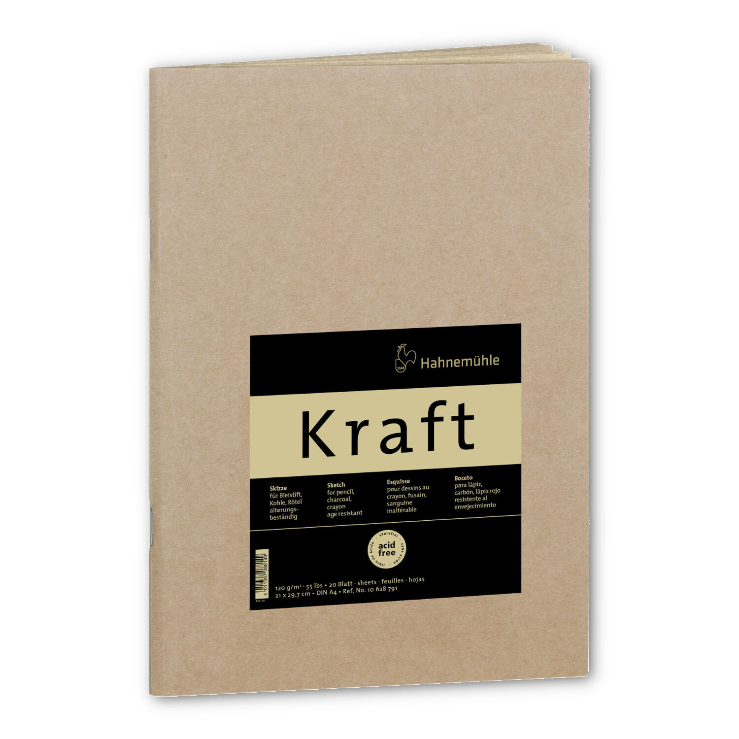 SALE Skizzenheft Kraftpapier, 120g/m�, DIN A4, 40 Seiten