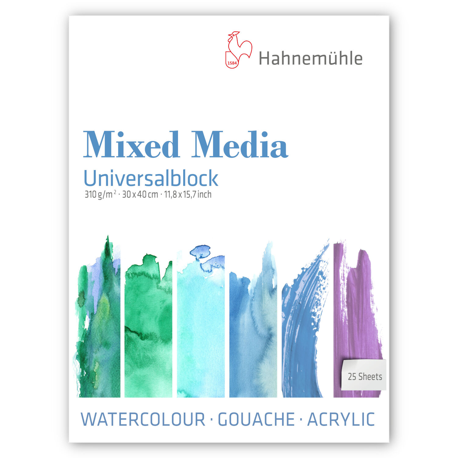 SALE Universalblock Mixed Media, 310g/m�, 30 x 40 cm, 25 Blatt