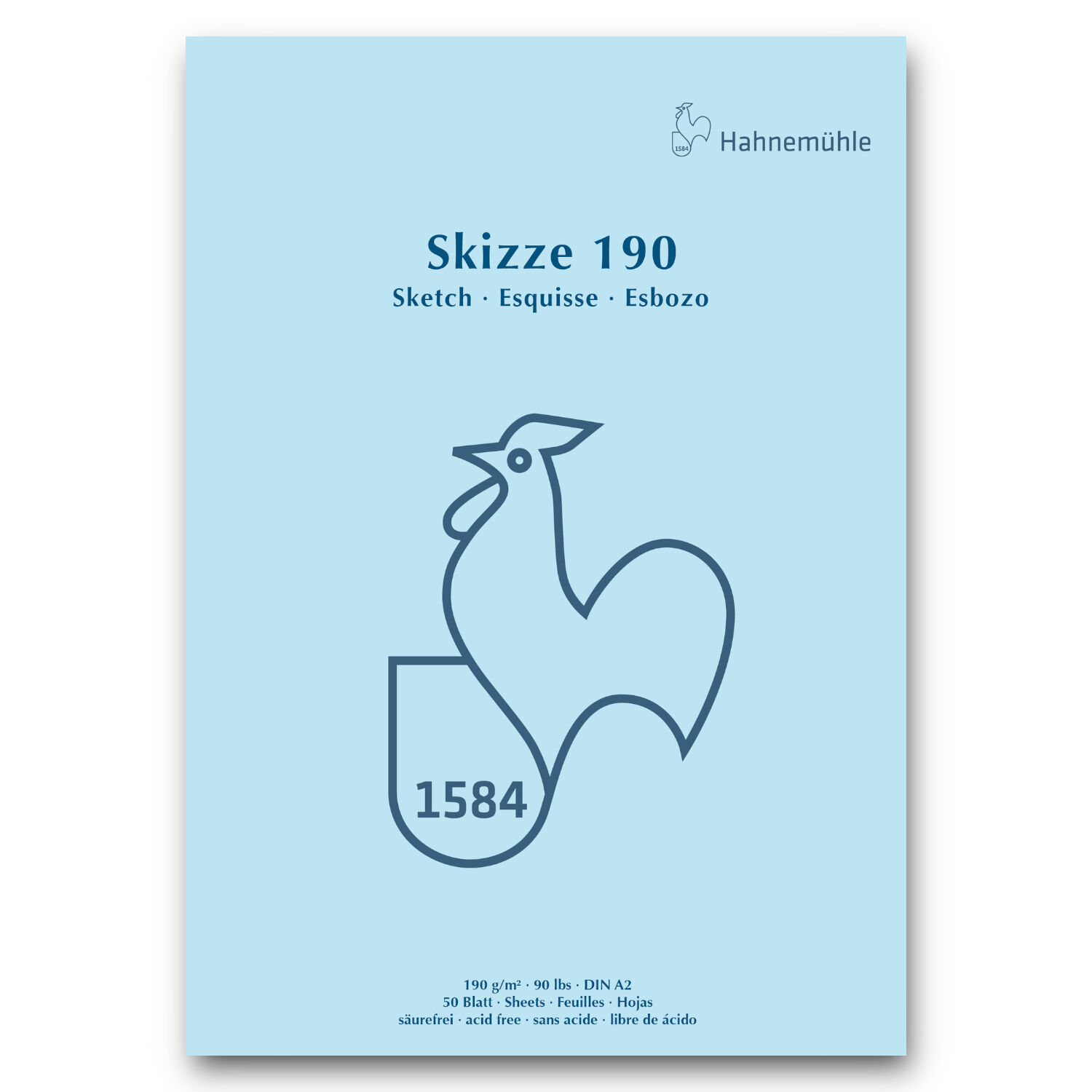 Skizzenblock 190g/m�, Din A2, 50 Blatt
