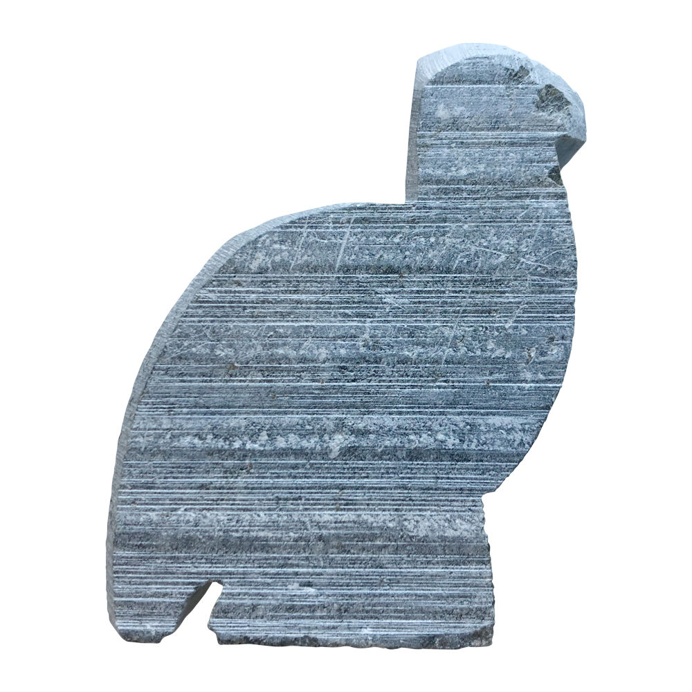 SALE Speckstein-Figur Vogel, Grün, 6,5 x 9,5 x 4cm