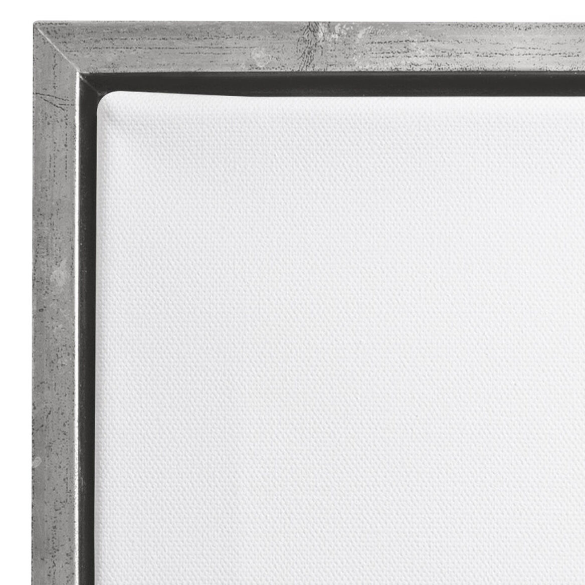 NEU Keilrahmen in Bilderrahmen mit Schattenfuge Silber, 20 x 20 cm KR + Schrauben - 1 Stück Bild 2