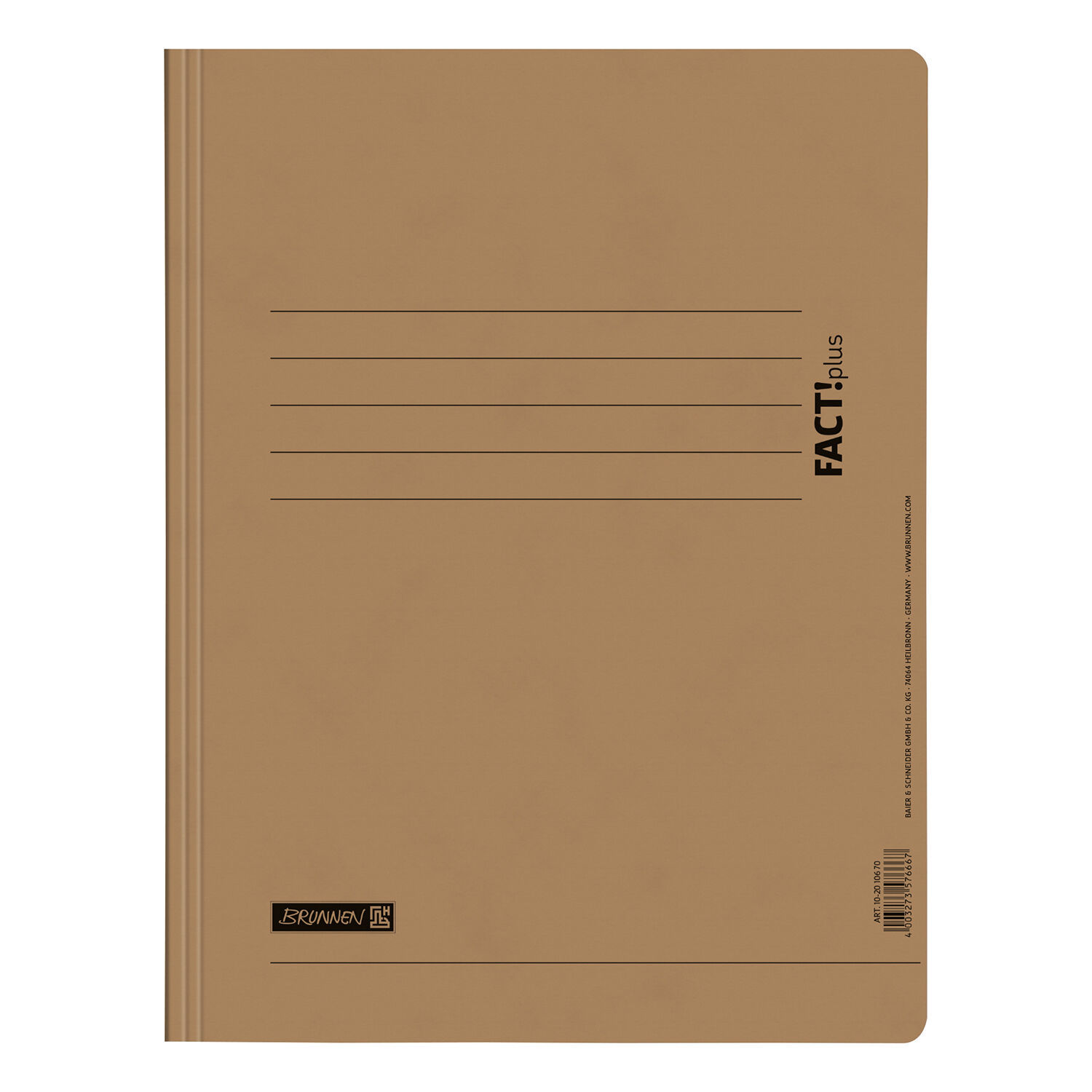 NEU Schnellhefter FACT!plus DIN A4, aus Karton, braun
