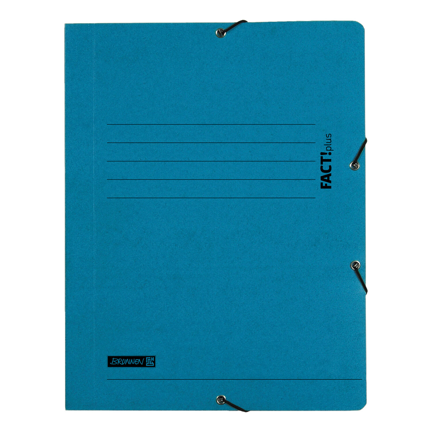 NEU Sammelmappe FACT!plus DIN A4, aus Karton, blau, mit Gummizug