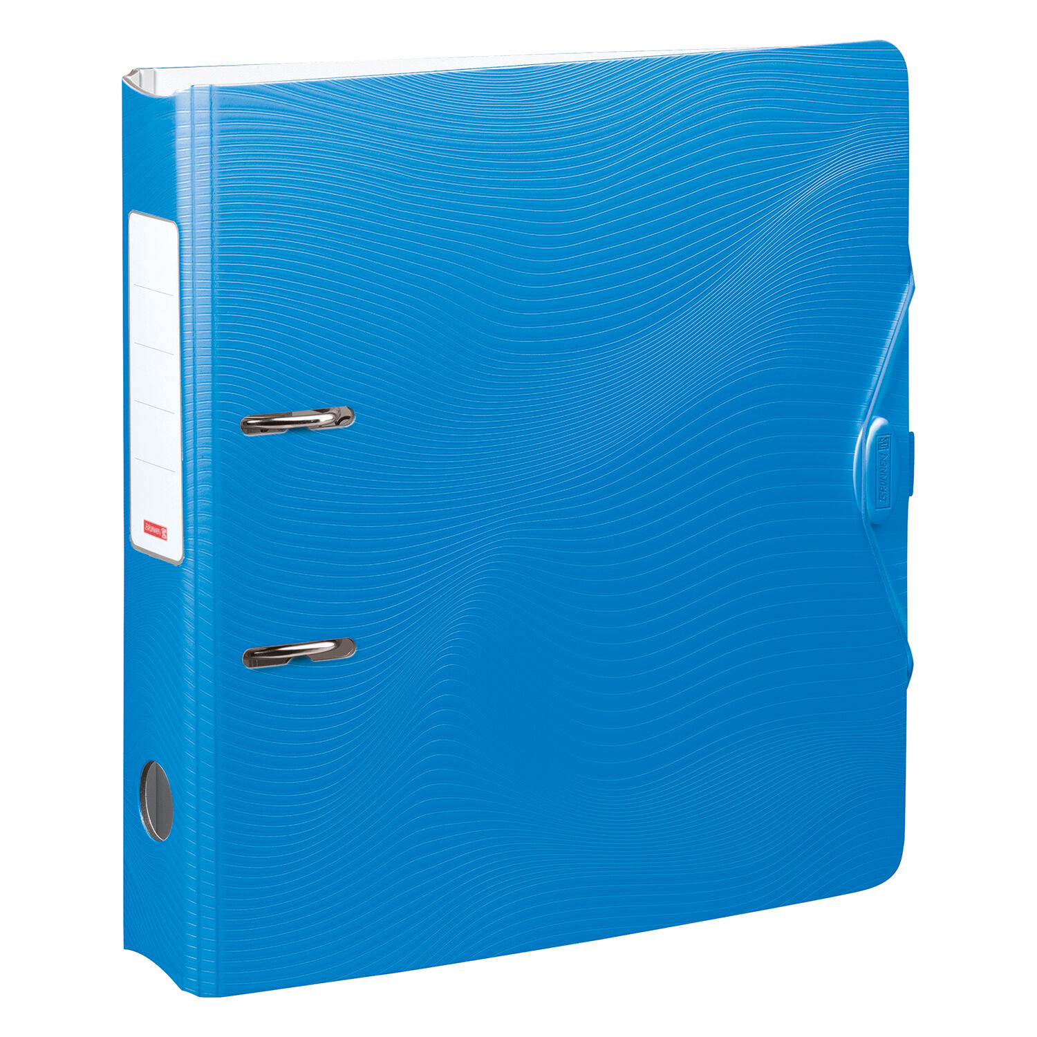 NEU Ordner Wave aus Kunststoff, 7 cm R�cken, azur