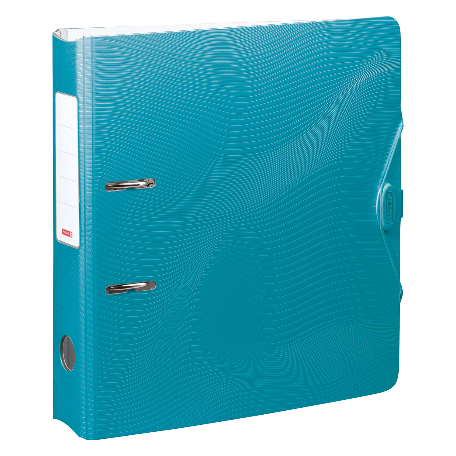 NEU Ordner Wave aus Kunststoff, 7 cm R�cken, t�rkis