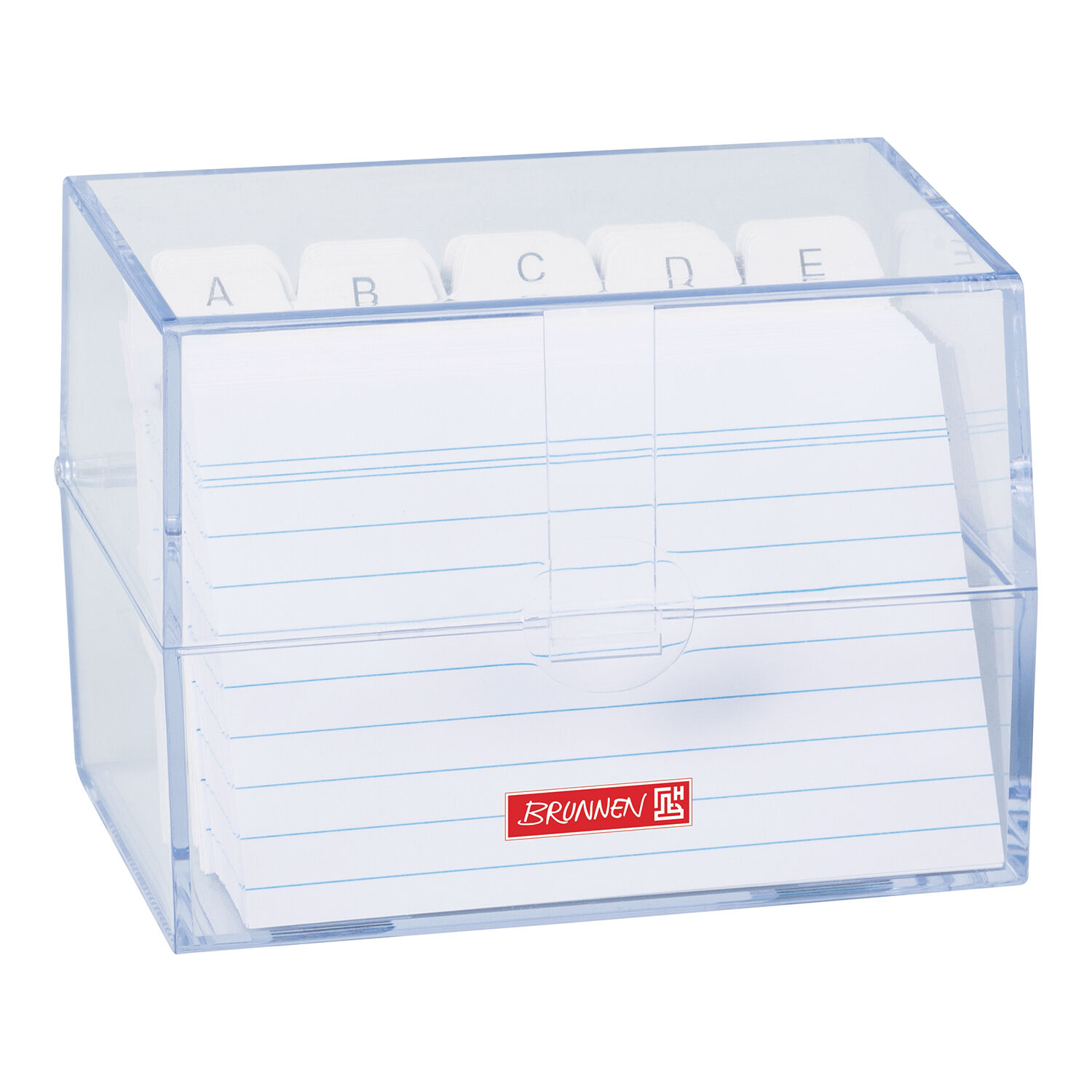 NEU Karteikarten-Box DIN A7 mit Karteikarten transparent