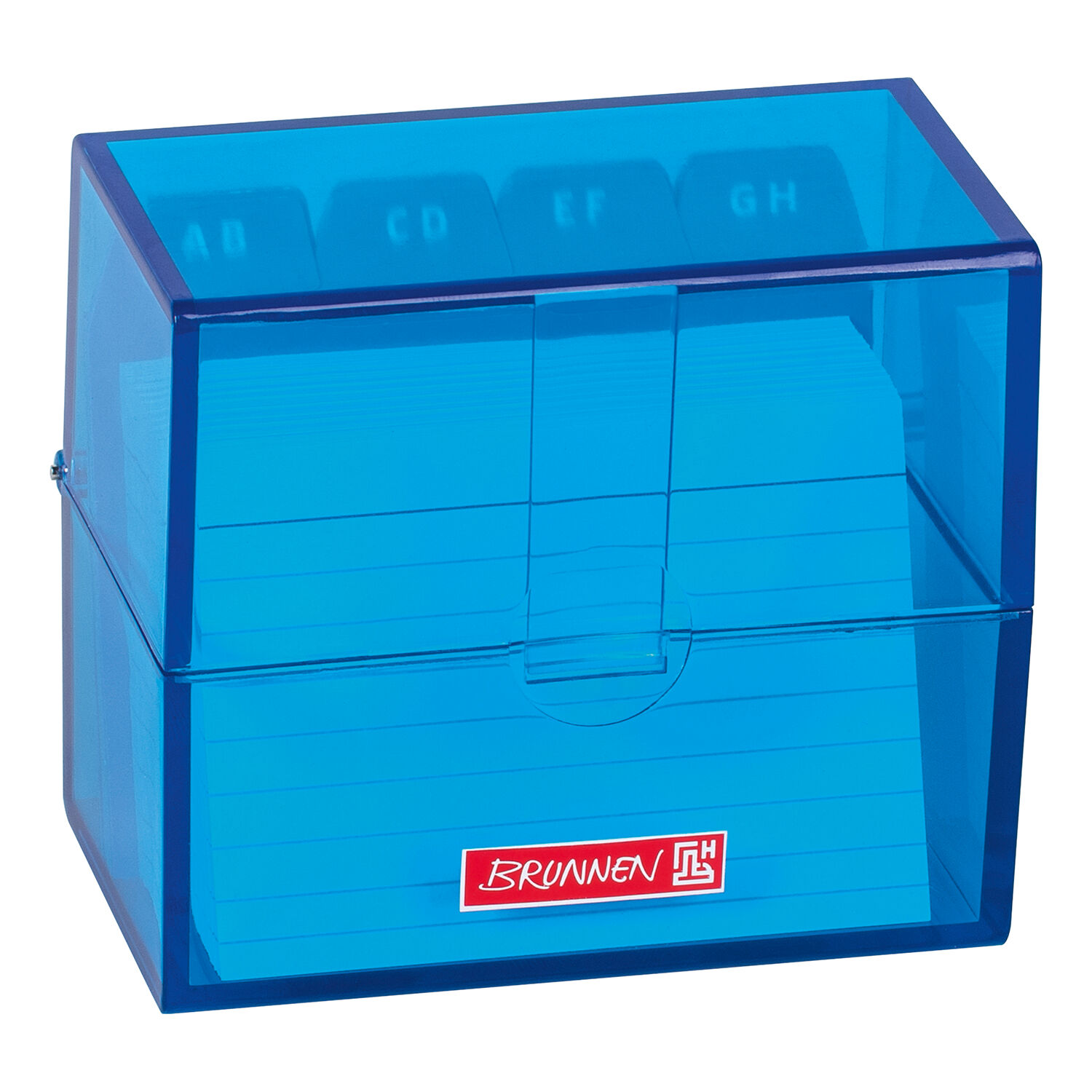 NEU Karteikasten / Karteikartenbox DIN A8, mit Karteikarten, azur