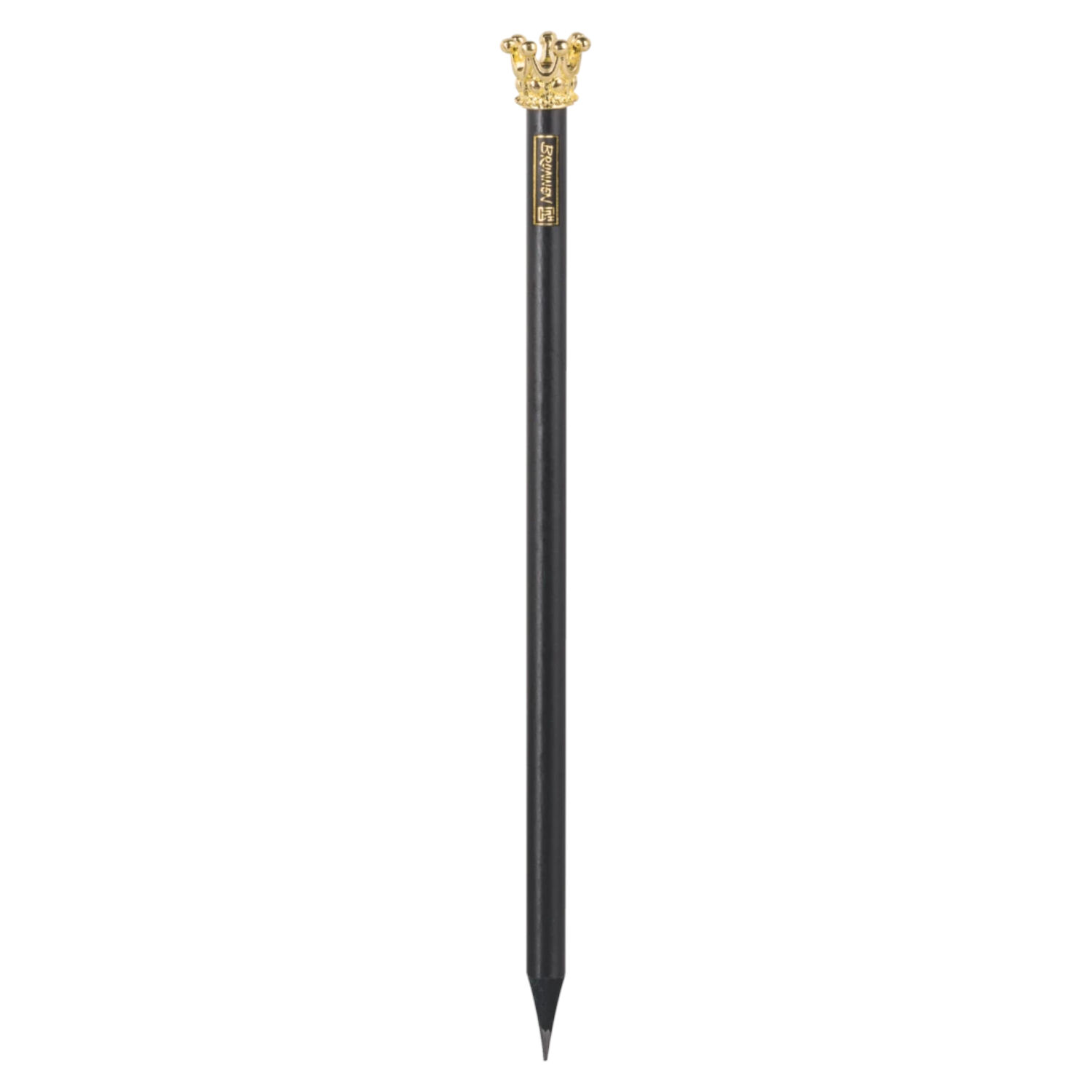 Bleistift mit Krone, HB, schwarz