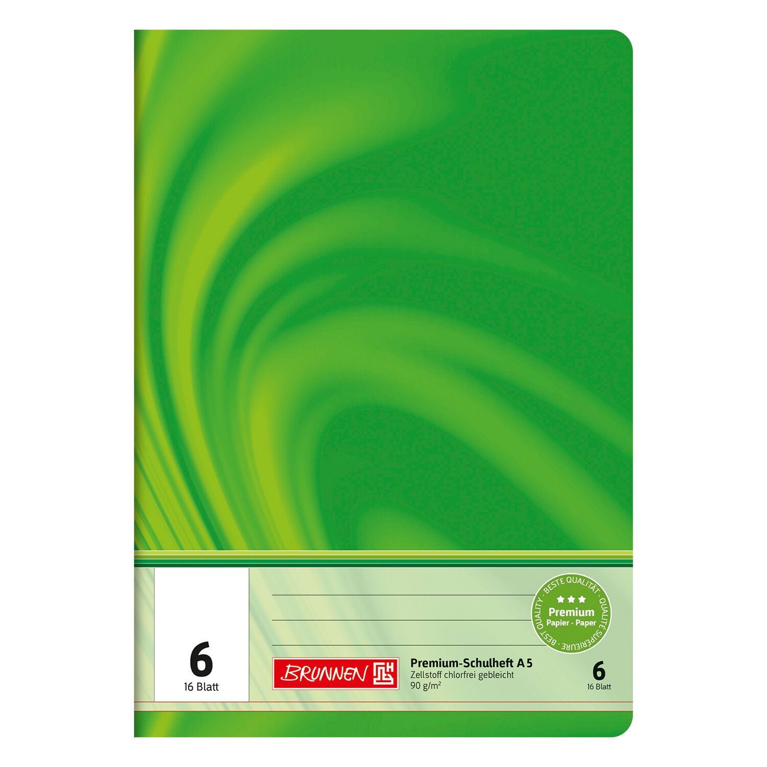 NEU Schulheft DIN A5 16 Blatt Lineatur 06 FSC Vivendi