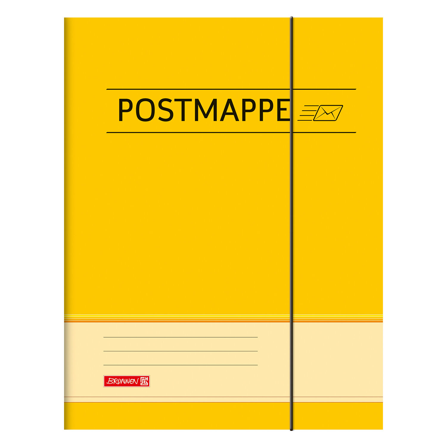 NEU Postmappe aus Karton, DIN A4, mit Gummizug